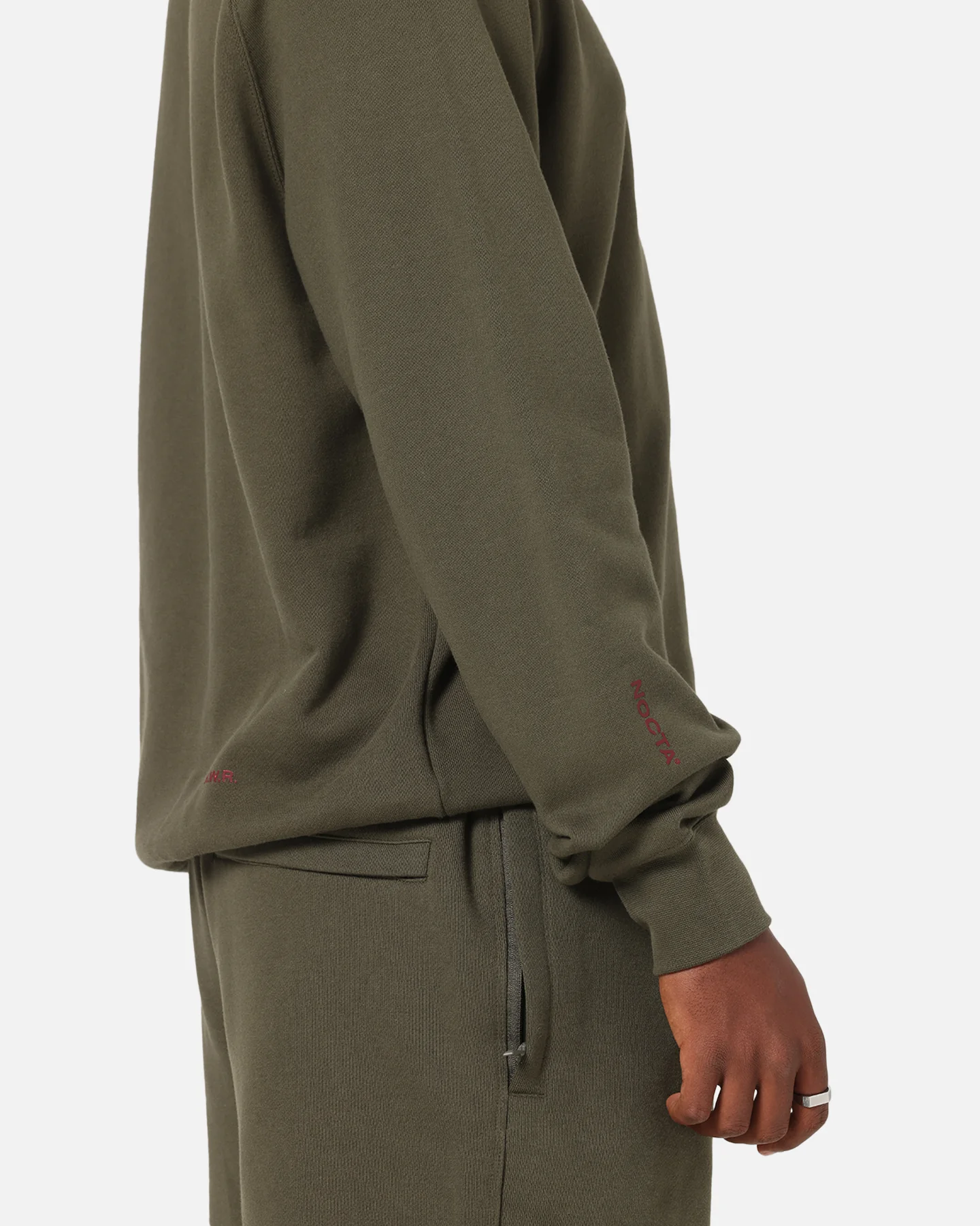 Nike Nocta Fleece Crewneck Khaki - Image 8