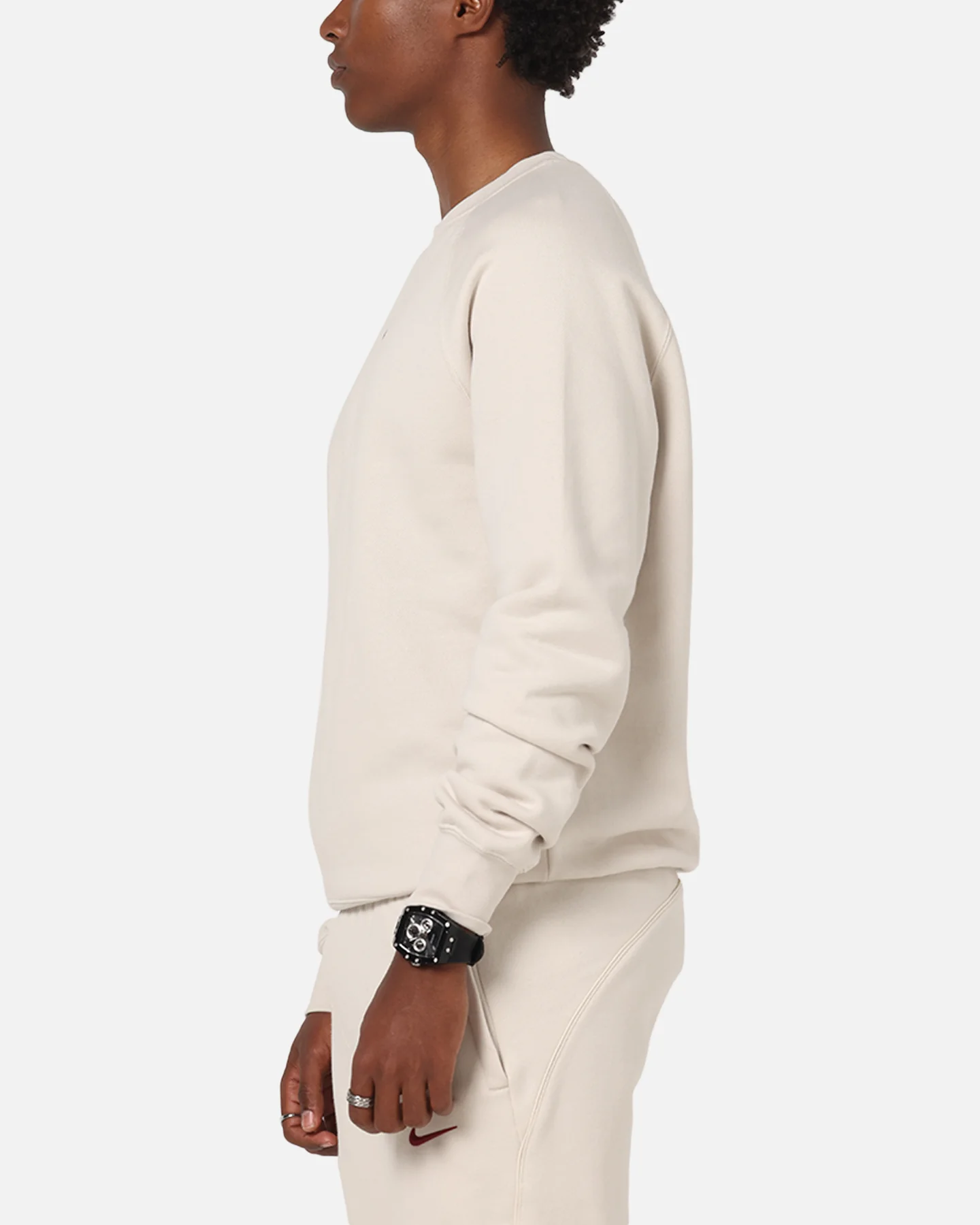 Nike Nocta Fleece Crewneck Lt Orewood Brown - Image 5