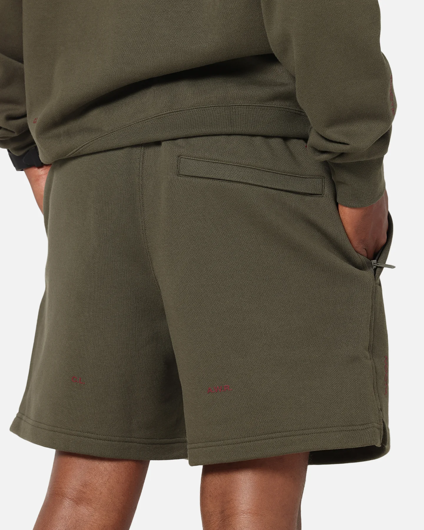 Nike Nocta Fleece CS Fleece Shorts Khaki - Image 9