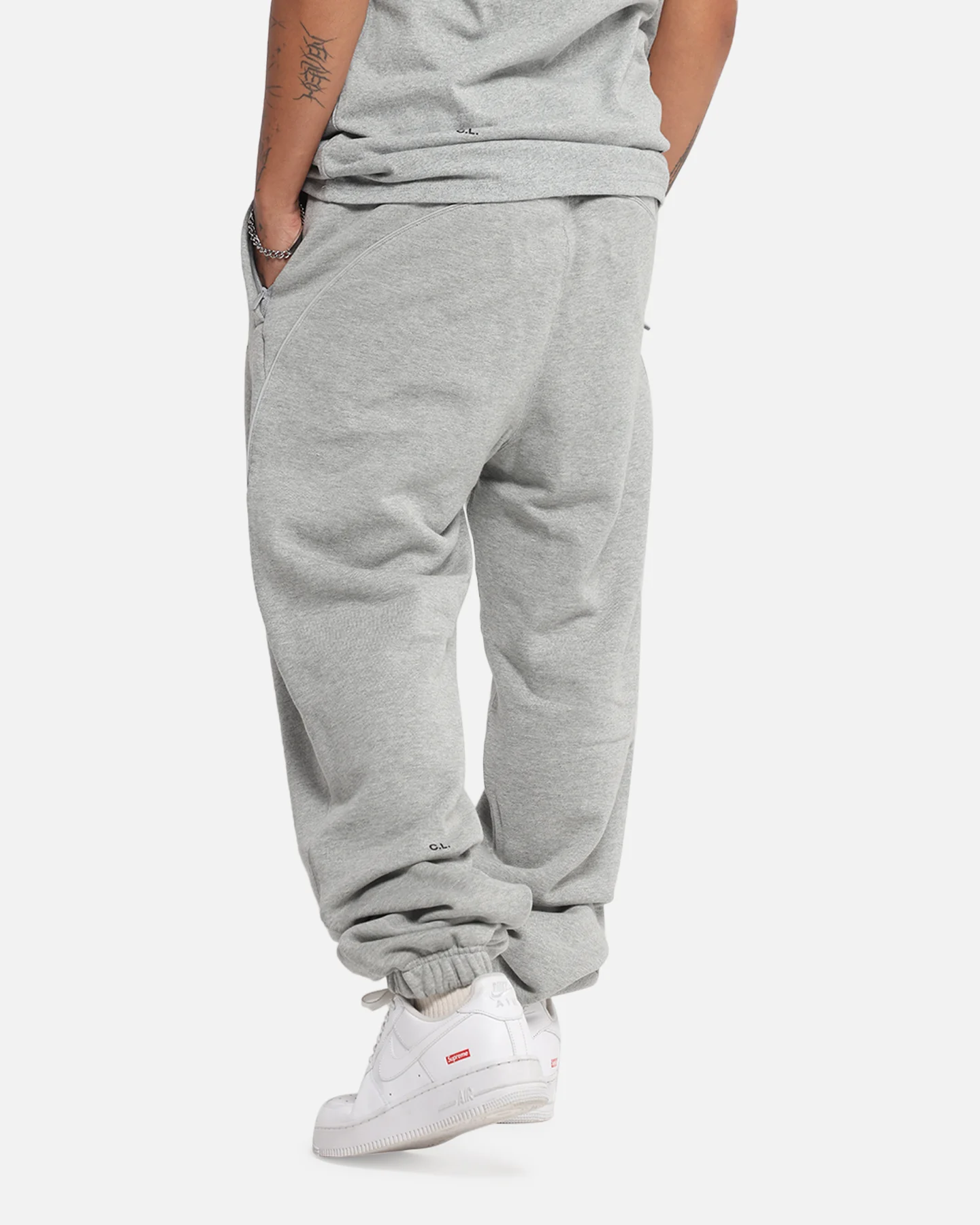 Nike Nocta Fleece CS Sweat Pants Dark Grey Heather - Image 6