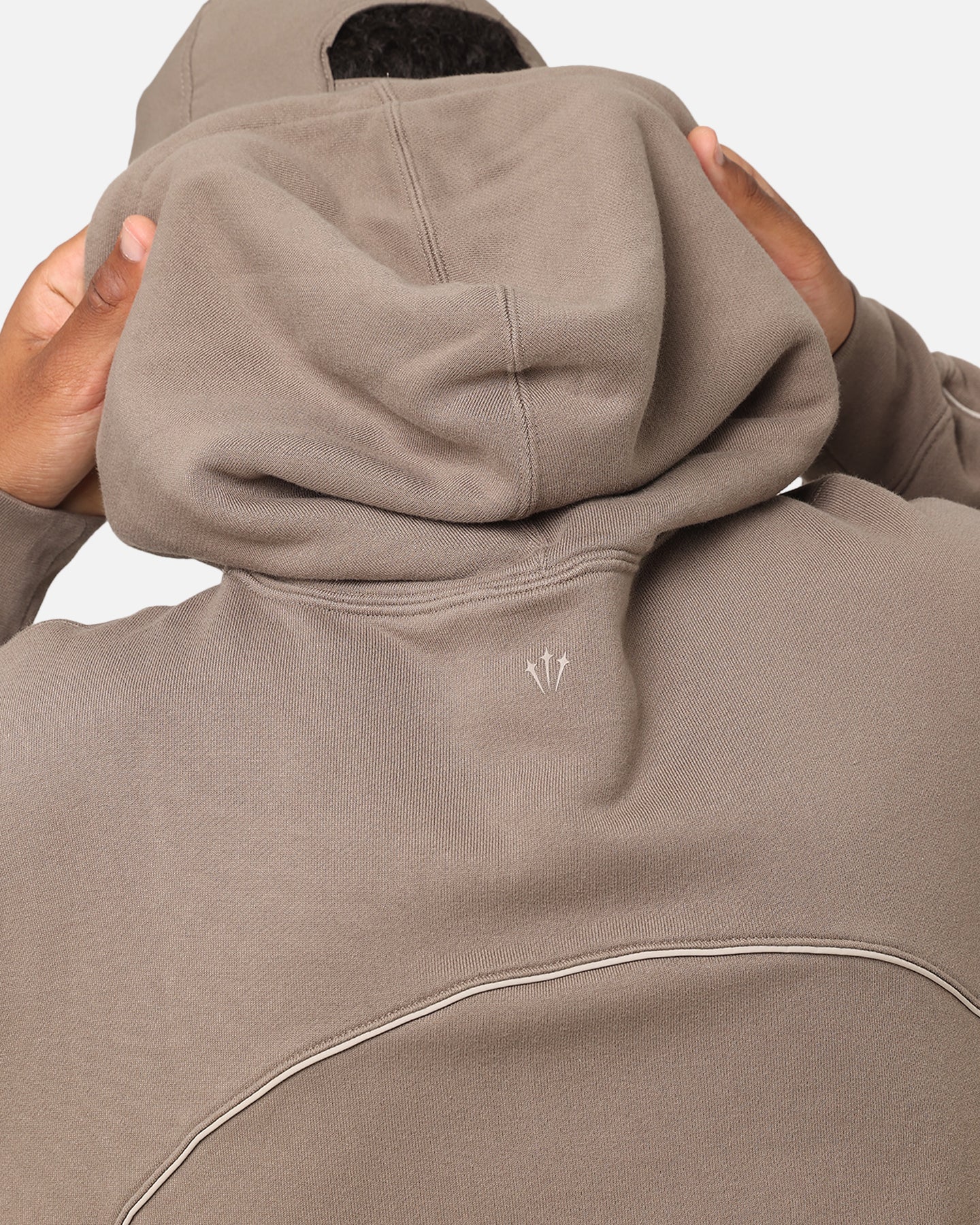 Nike Nocta Fleece Hoodie Olive Grey - Image 8