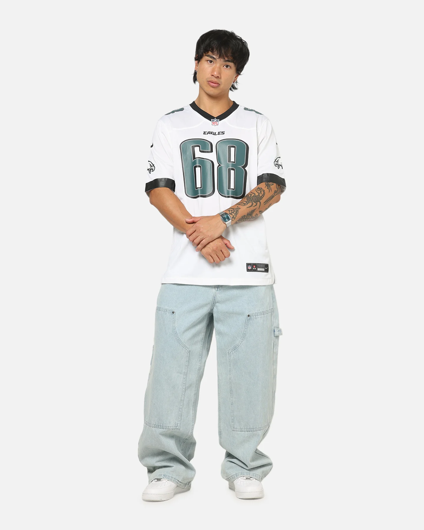 Nike Philadelphia Eagles Jordan Mailata #68 Home Game NFL Jersey White - Image 3