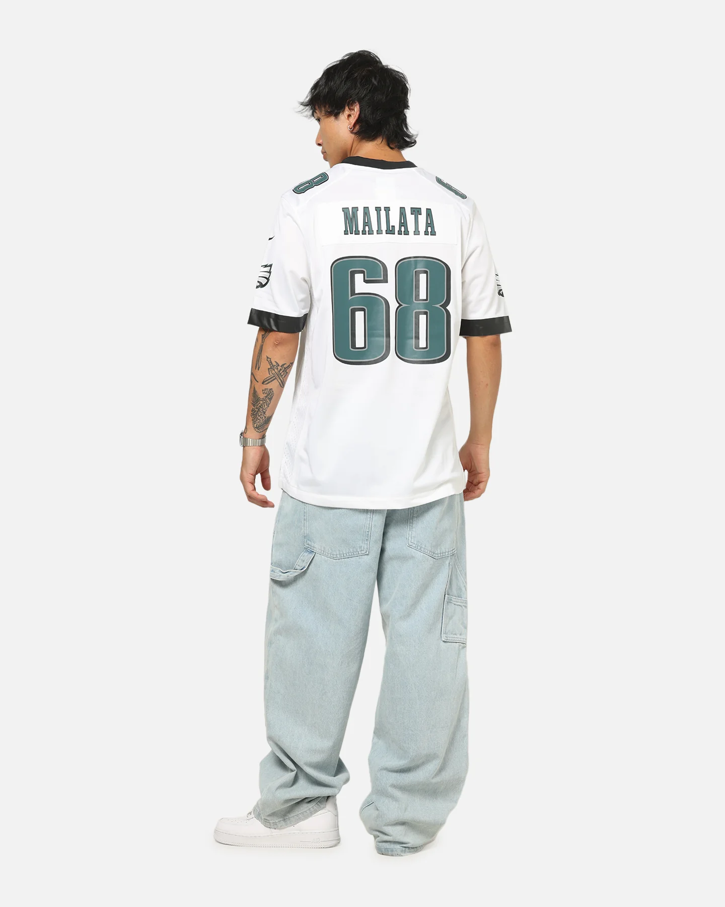 Nike Philadelphia Eagles Jordan Mailata #68 Home Game NFL Jersey White - Image 4