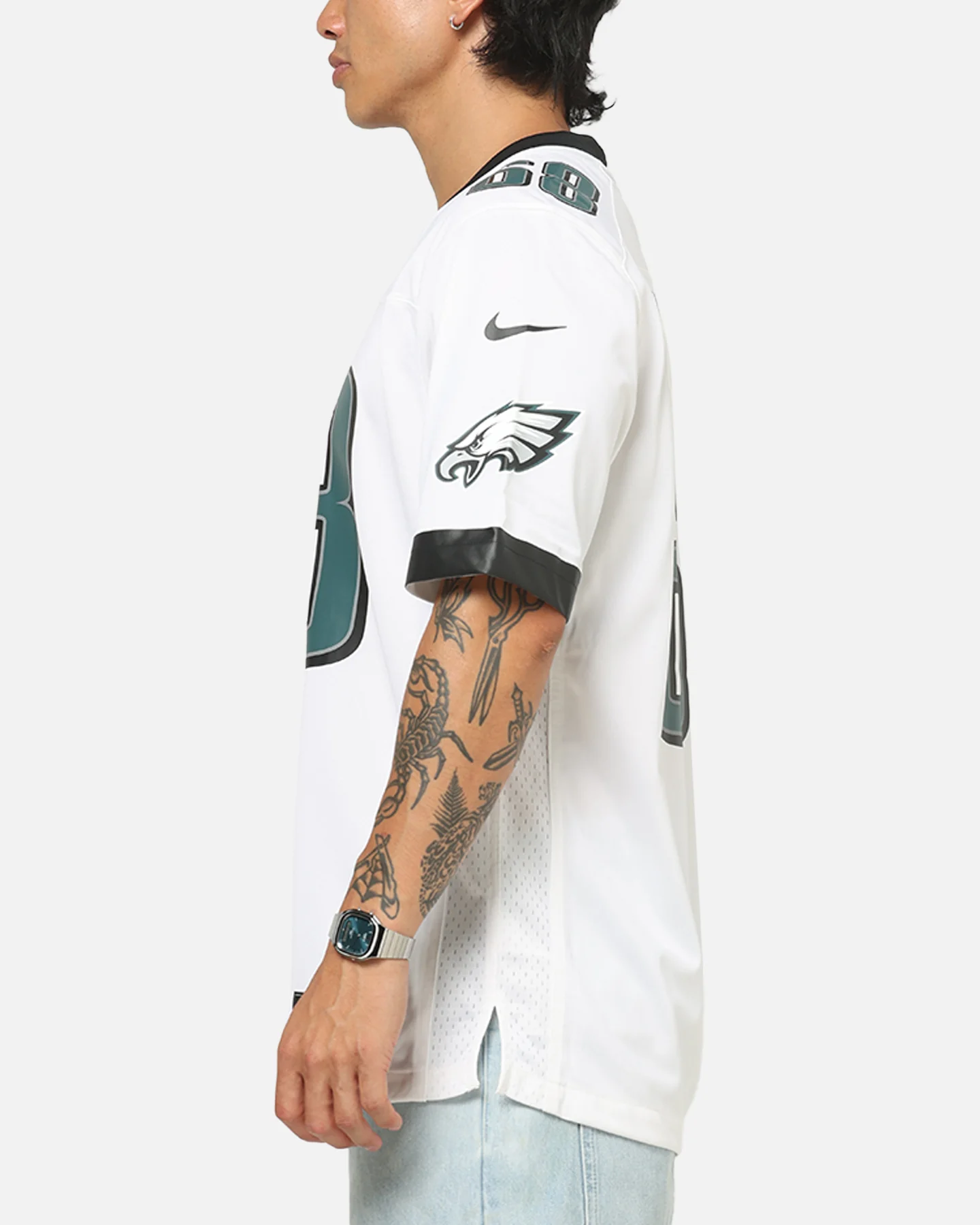 Nike Philadelphia Eagles Jordan Mailata #68 Home Game NFL Jersey White - Image 6