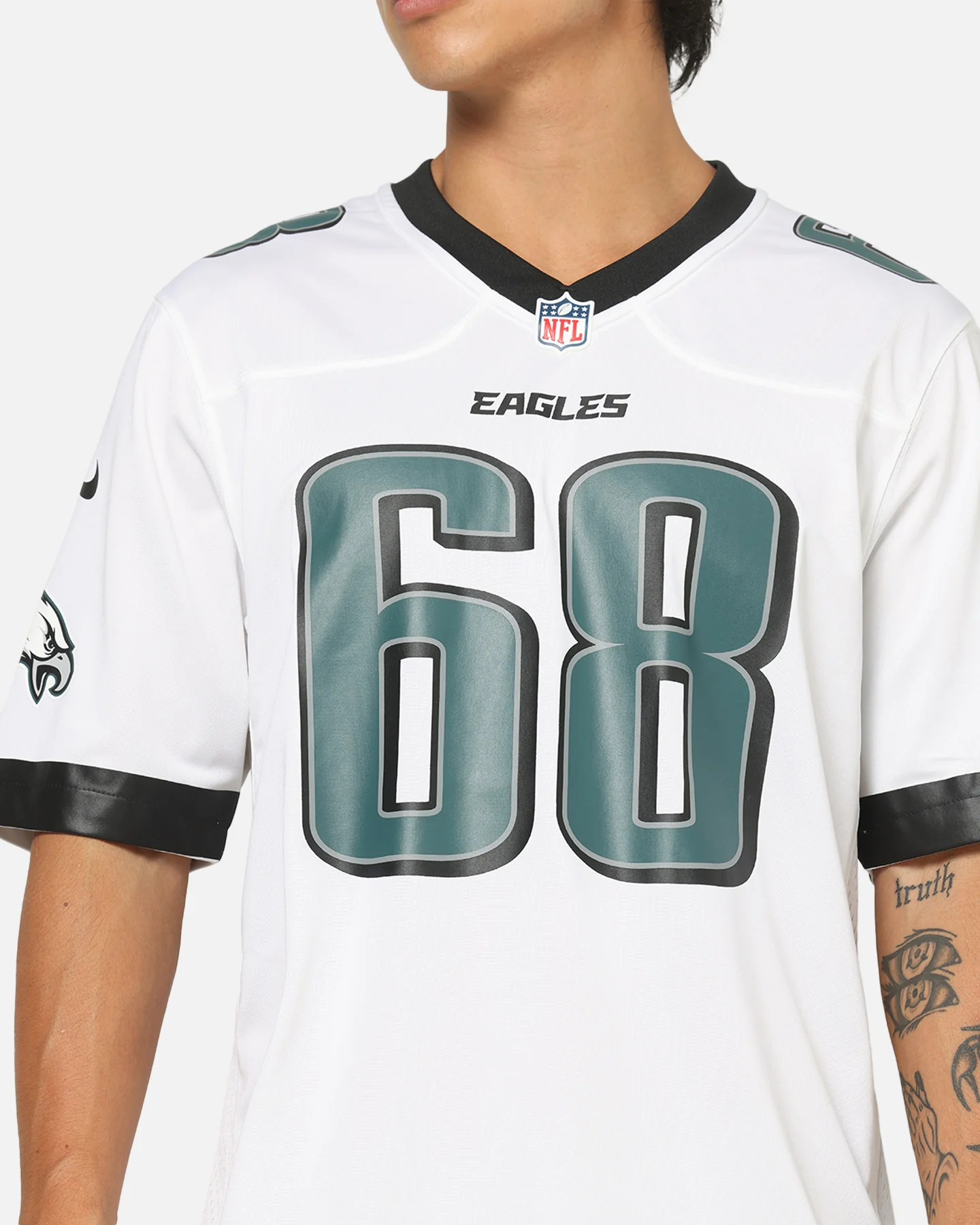 Nike Philadelphia Eagles Jordan Mailata #68 Home Game NFL Jersey White - Image 7
