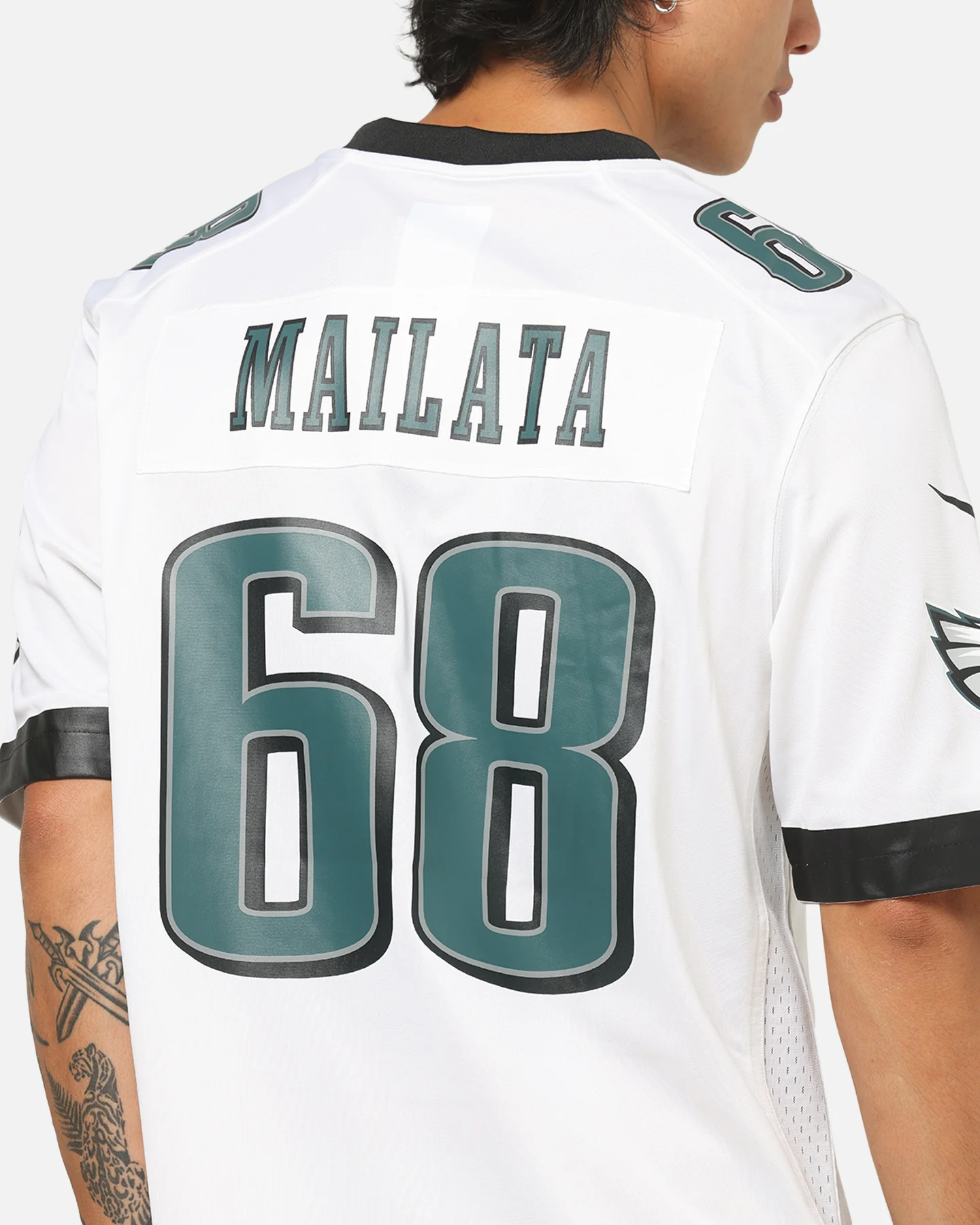 Nike Philadelphia Eagles Jordan Mailata #68 Home Game NFL Jersey White - Image 8