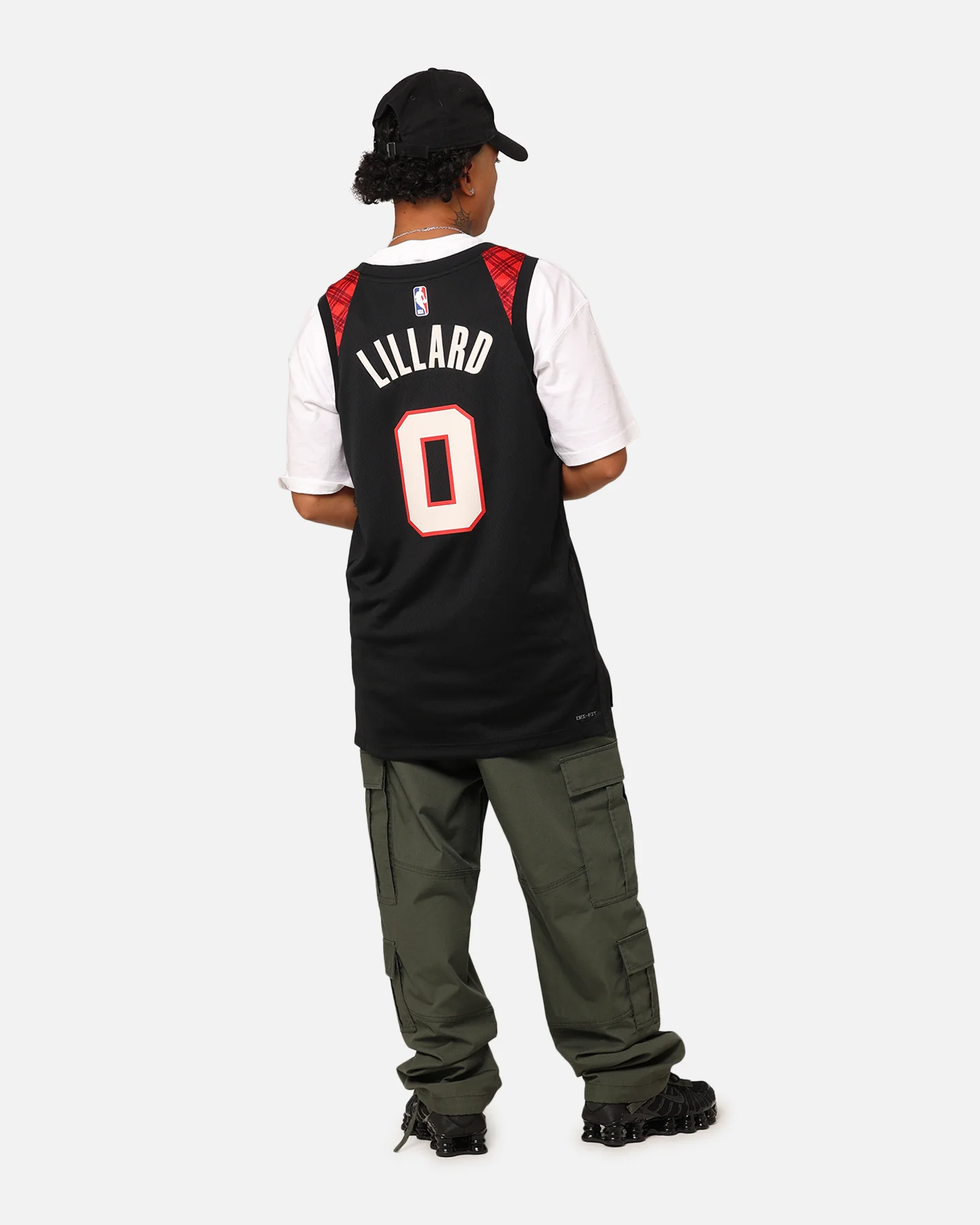 Nike Portland Trail Blazers Damian Lillard City Edition 2023/24 Dri-FIT Swingman Jersey Black - Image 2