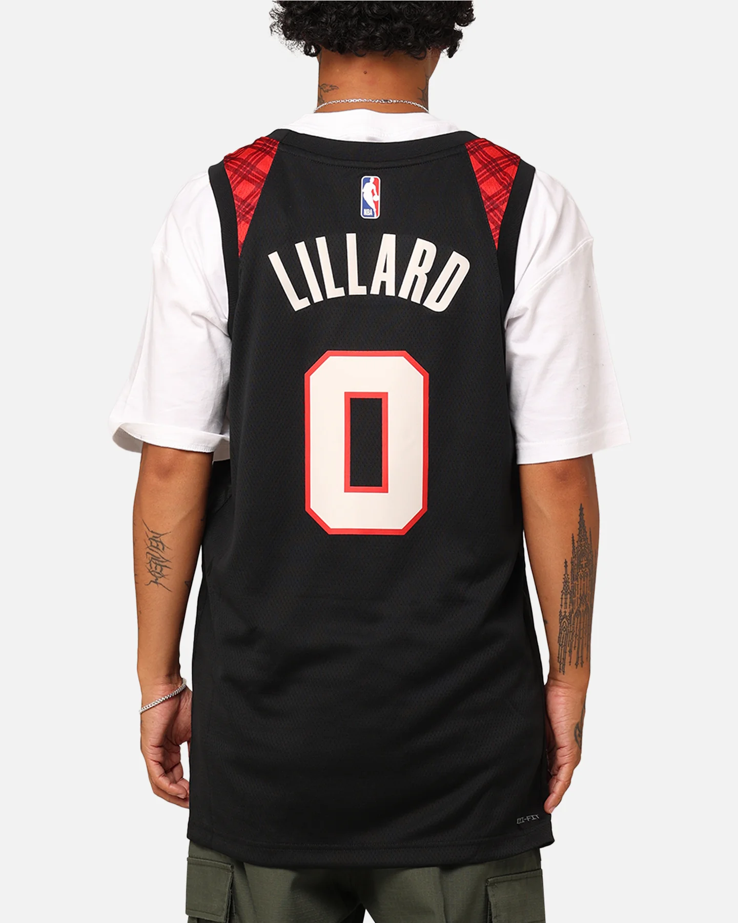 Nike Portland Trail Blazers Damian Lillard City Edition 2023/24 Dri-FIT Swingman Jersey Black - Image 4