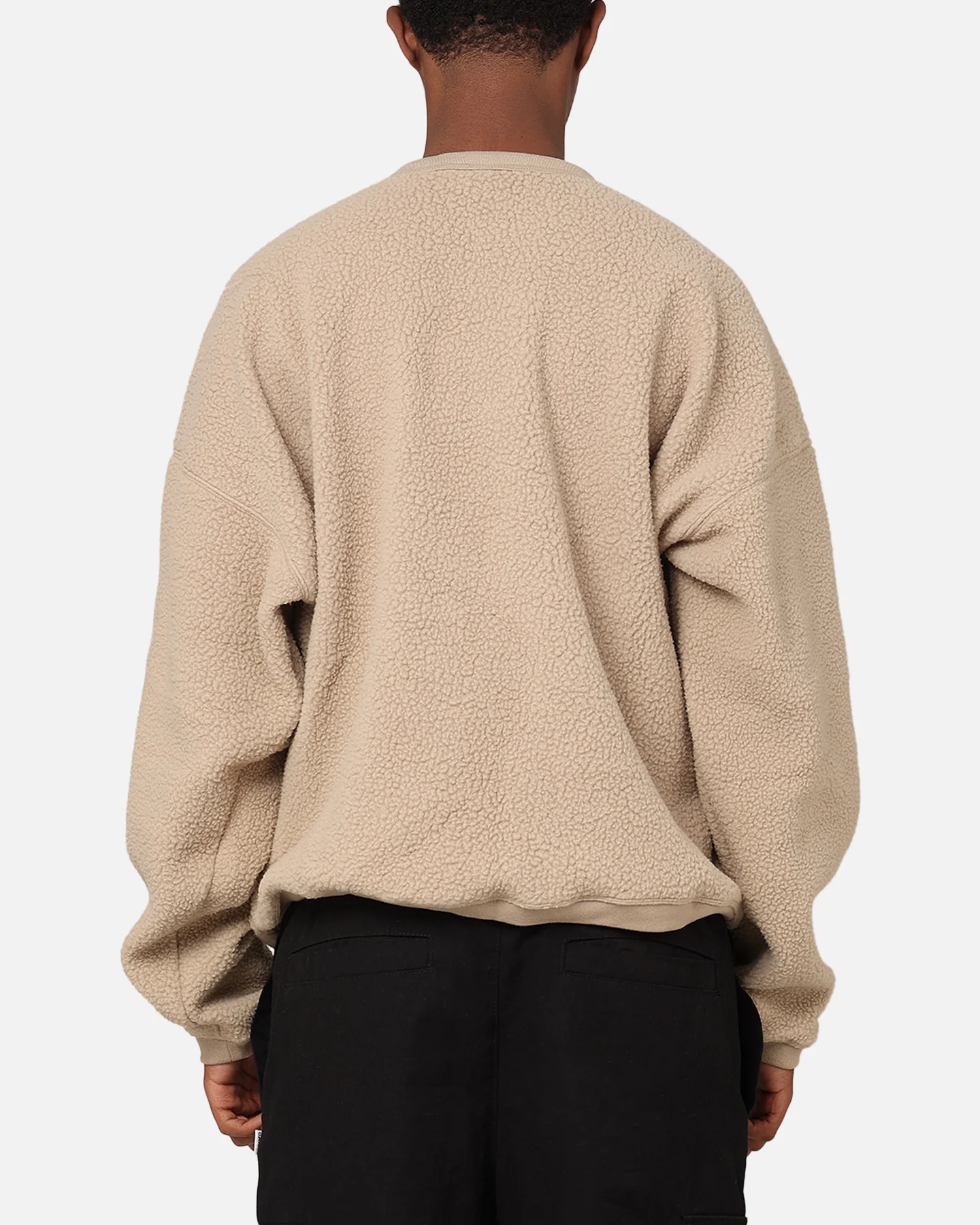 Nike Sherpa Winter Crewneck Khaki/Light Orewood - Image 3