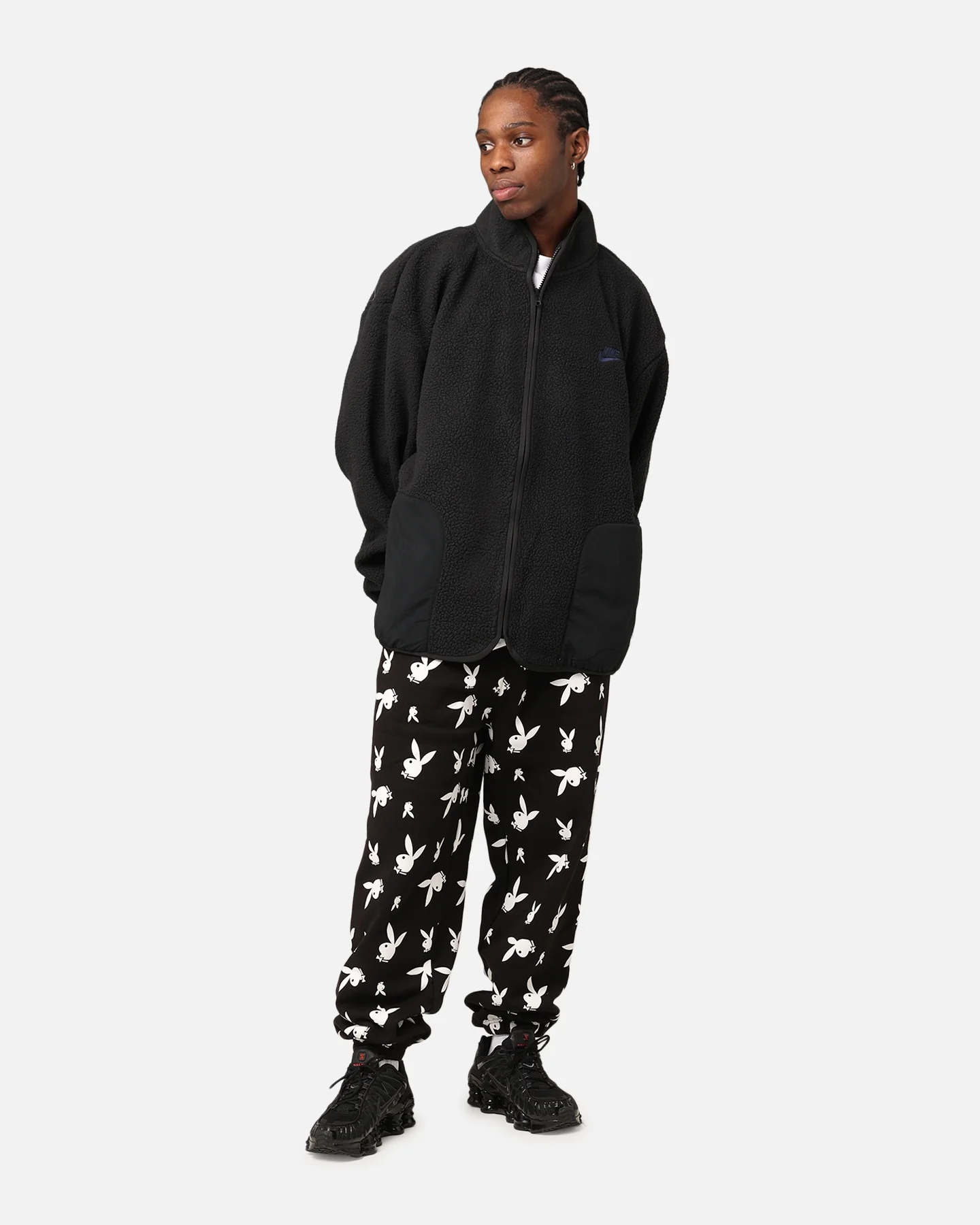 Nike Sherpa Winter Jacket Black/Black - Image 2
