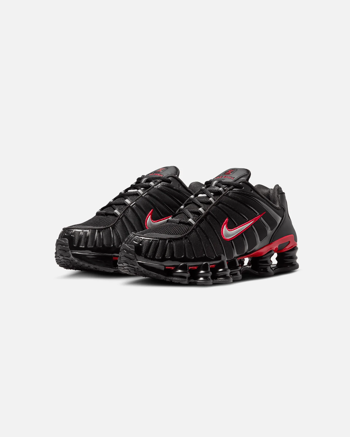 Nike Shox TL "Black Red" Black/Metallic Silver - Image 2