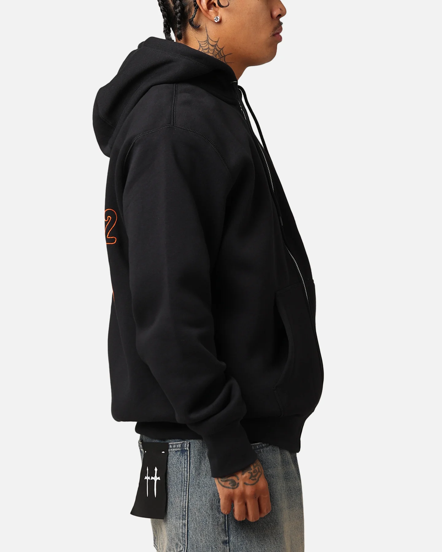 Nike Sportswear Club Essential Full Zip Hoodie Black - Image 5