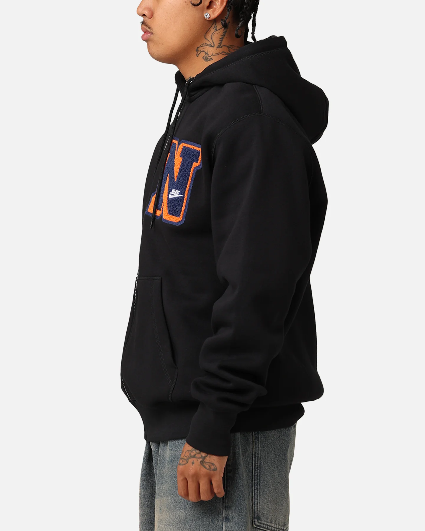 Nike Sportswear Club Essential Full Zip Hoodie Black - Image 6