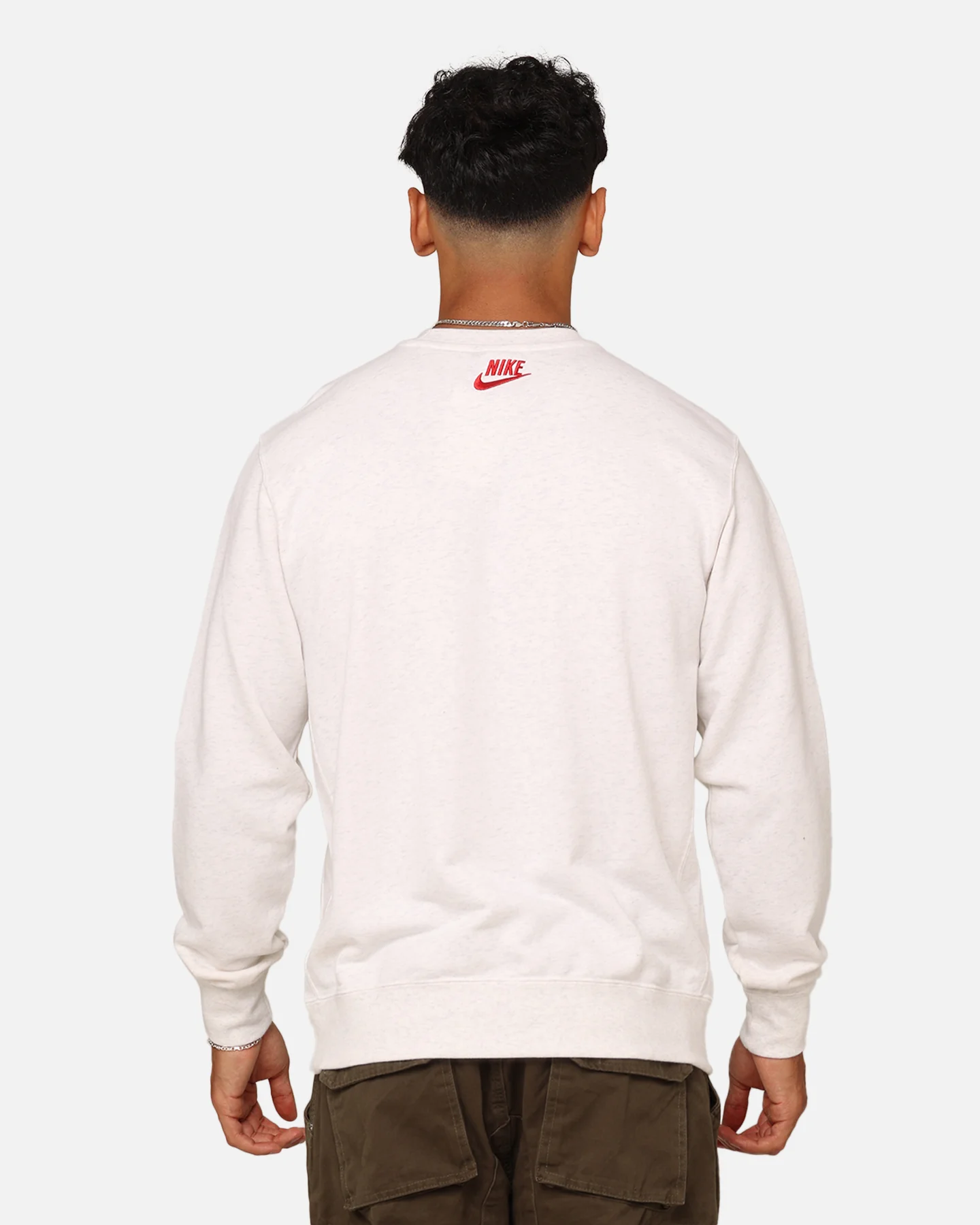 Nike Sportswear Club Fleece Crewneck Birch Heather - Image 4