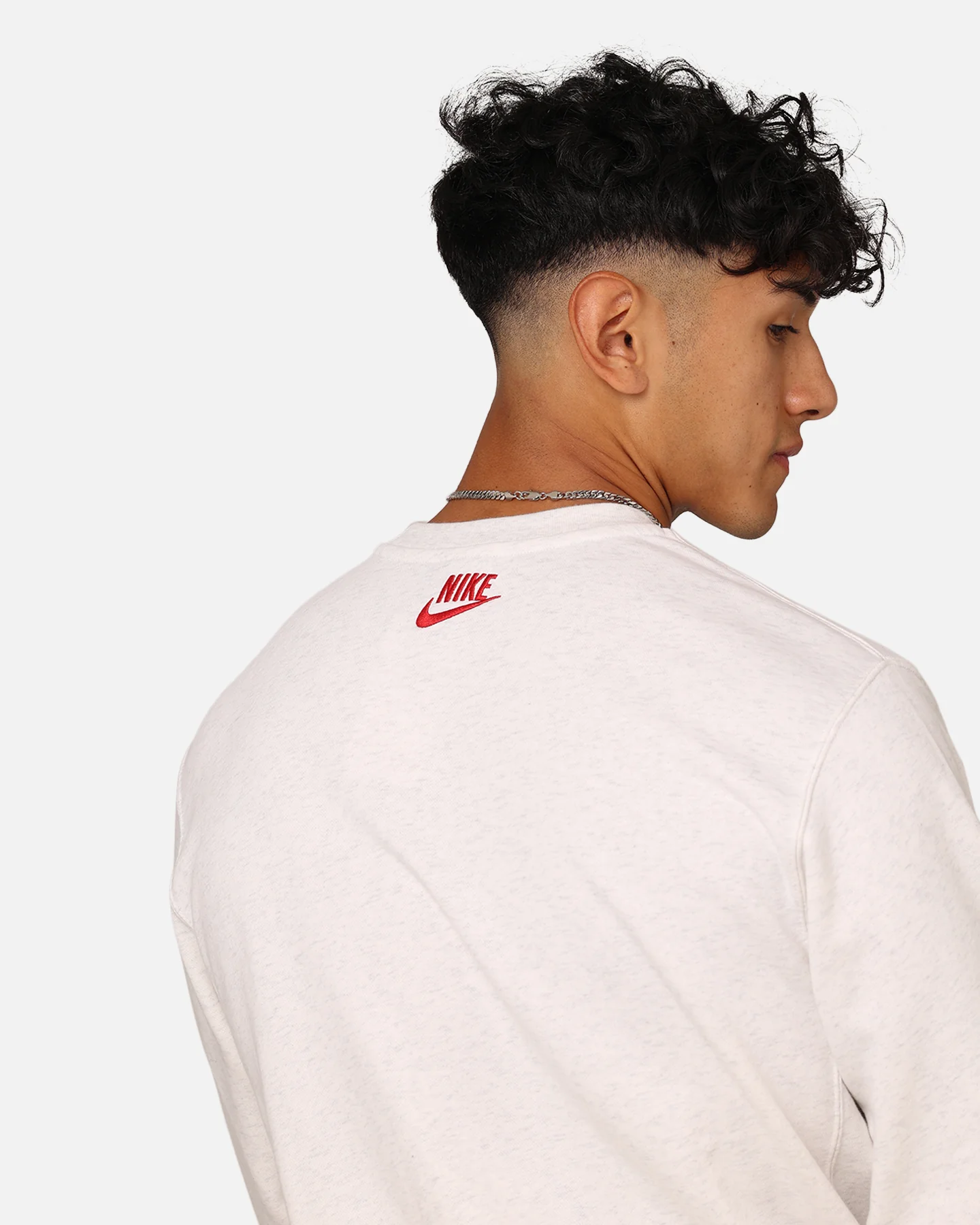 Nike Sportswear Club Fleece Crewneck Birch Heather - Image 7