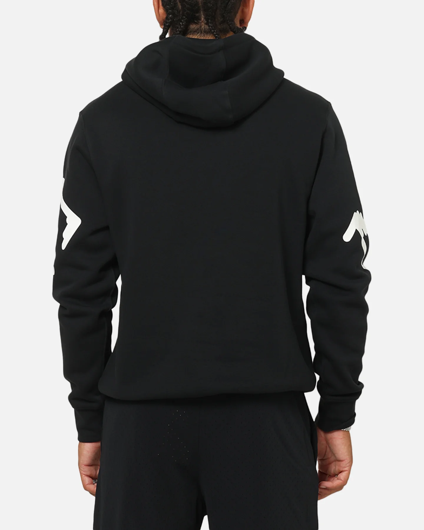 Nike Sportswear Club Fleece Hoodie Black/White - Image 3