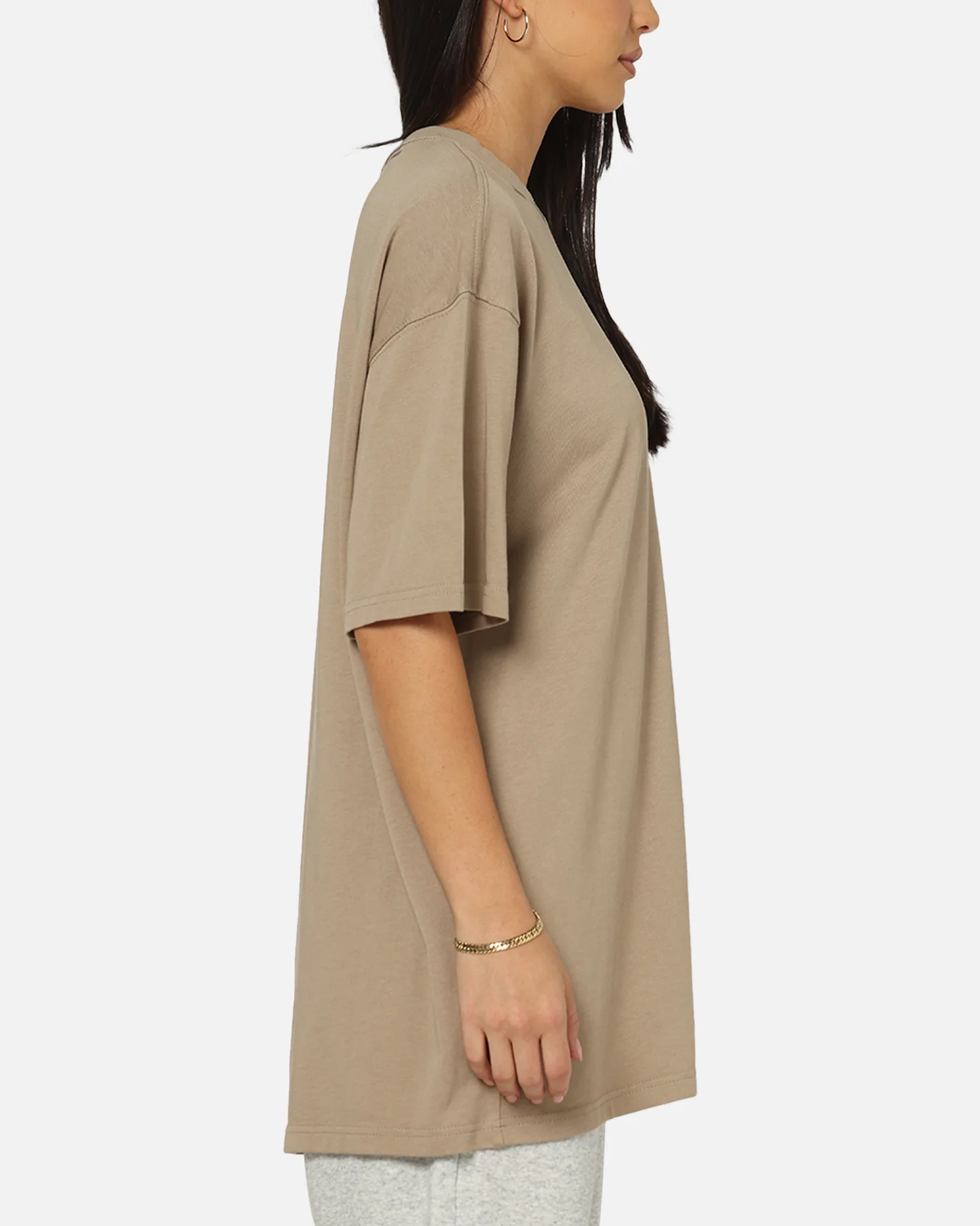 Nike Sportswear Collar Print T-Shirt Khaki - Image 4
