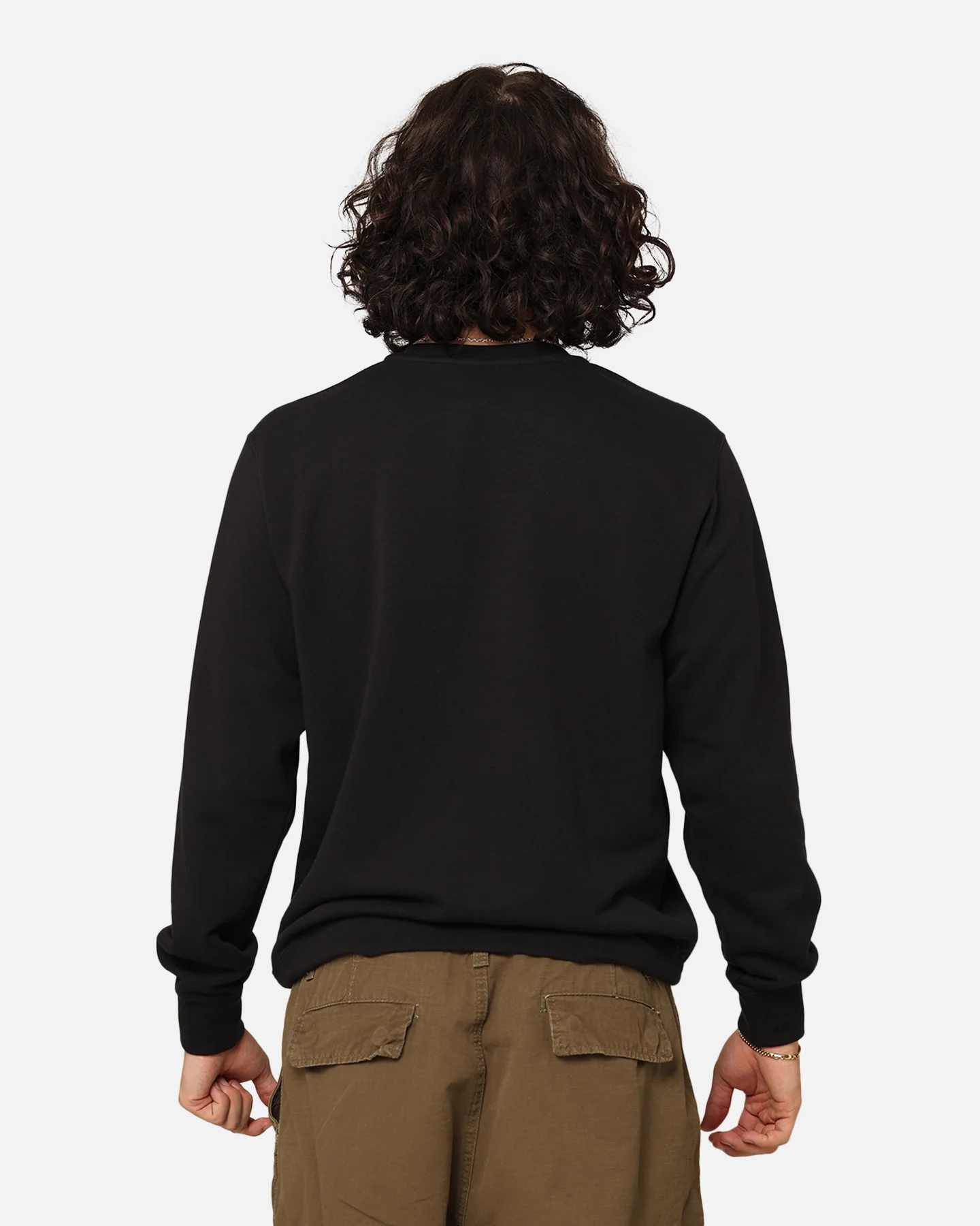 Nike Sportswear French Terry Crewneck Black/White - Image 4