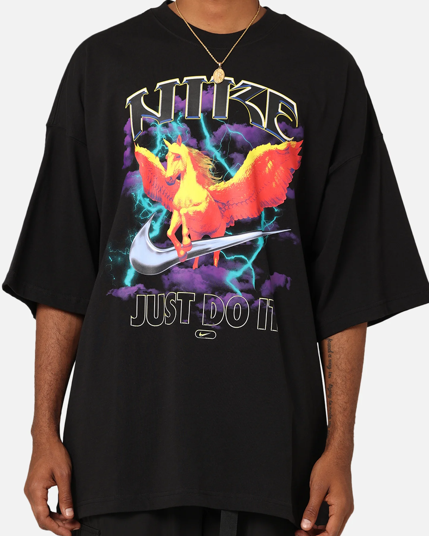 Nike Sportswear Oversized T-Shirt Black - Image 3