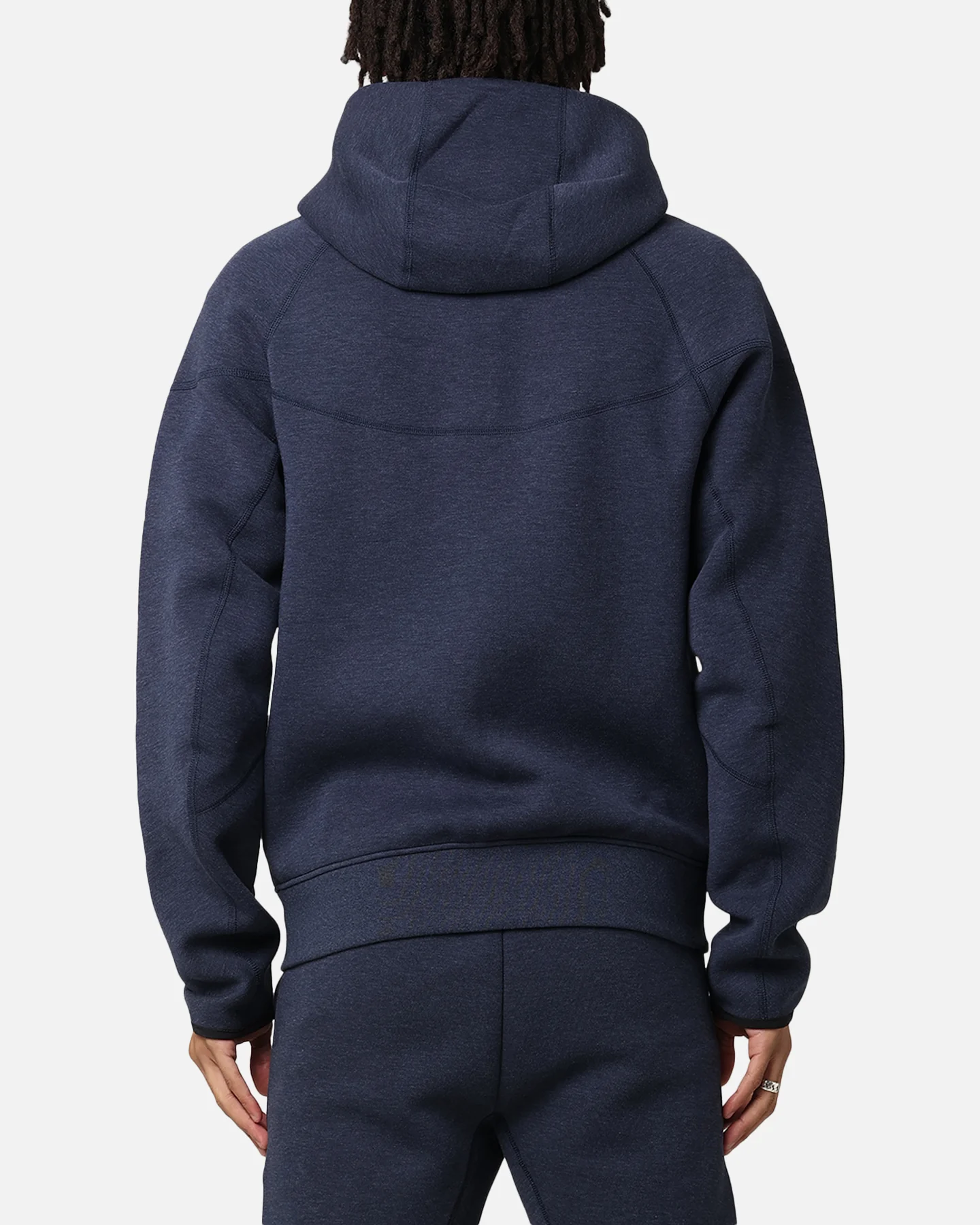 Nike Sportswear Tech Fleece Full-Zip Windrunner Hoodie Obsidian Heather Black - Image 3