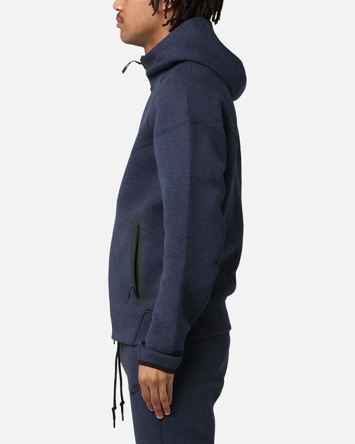Nike Sportswear Tech Fleece Full-Zip Windrunner Hoodie Obsidian Heather Black - Image 5