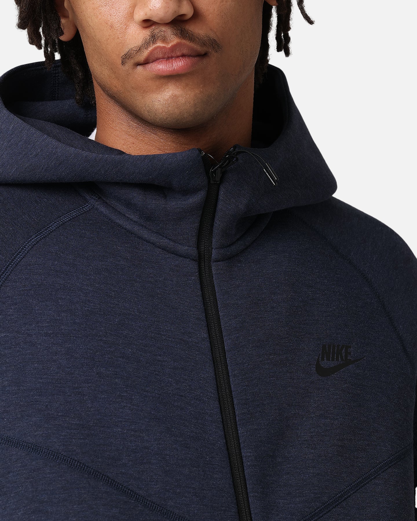 Nike Sportswear Tech Fleece Full-Zip Windrunner Hoodie Obsidian Heather Black - Image 7