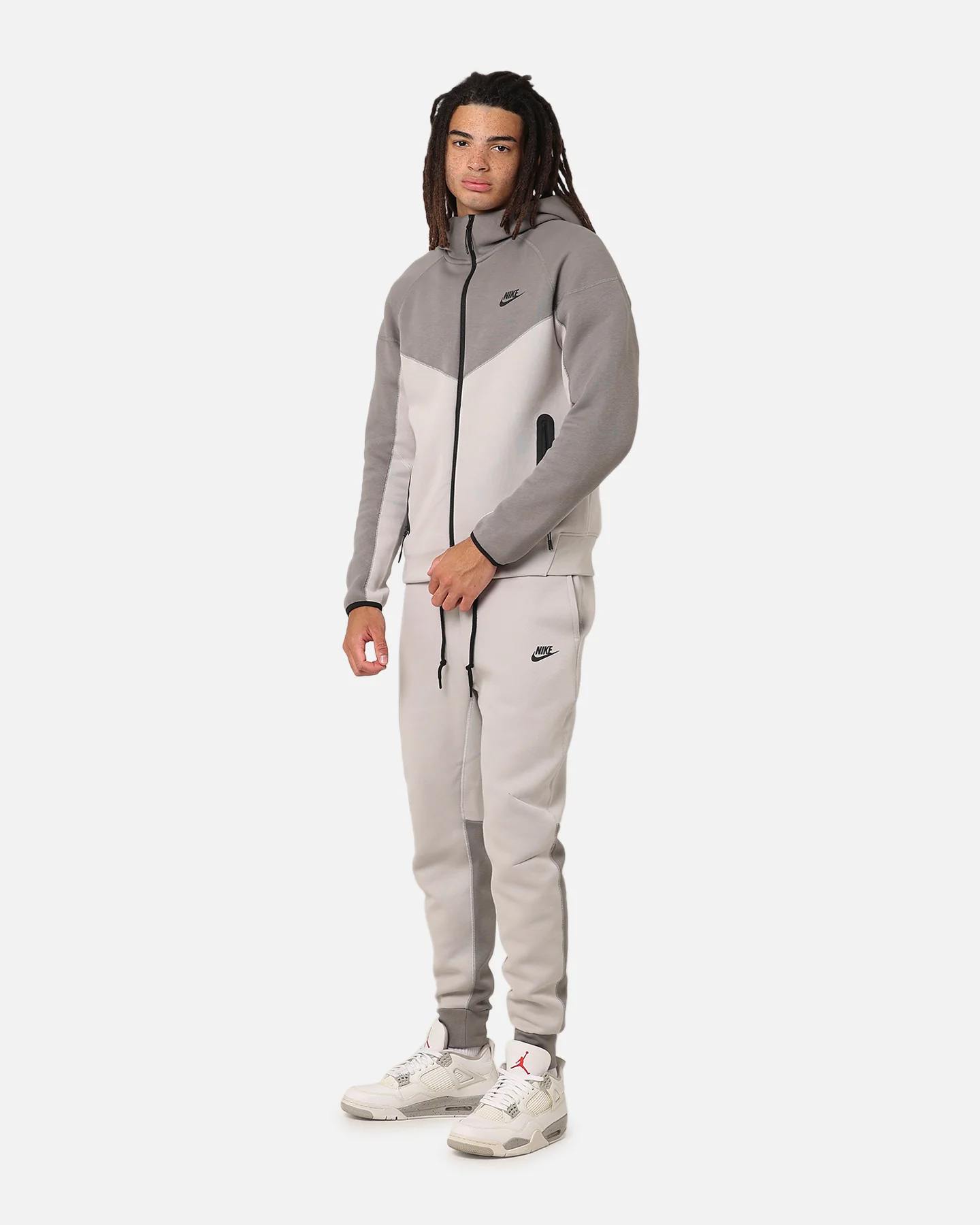 Nike Sportswear Tech Fleece Joggers Lt Iron Ore/Flat Pewter/Black - Image 2