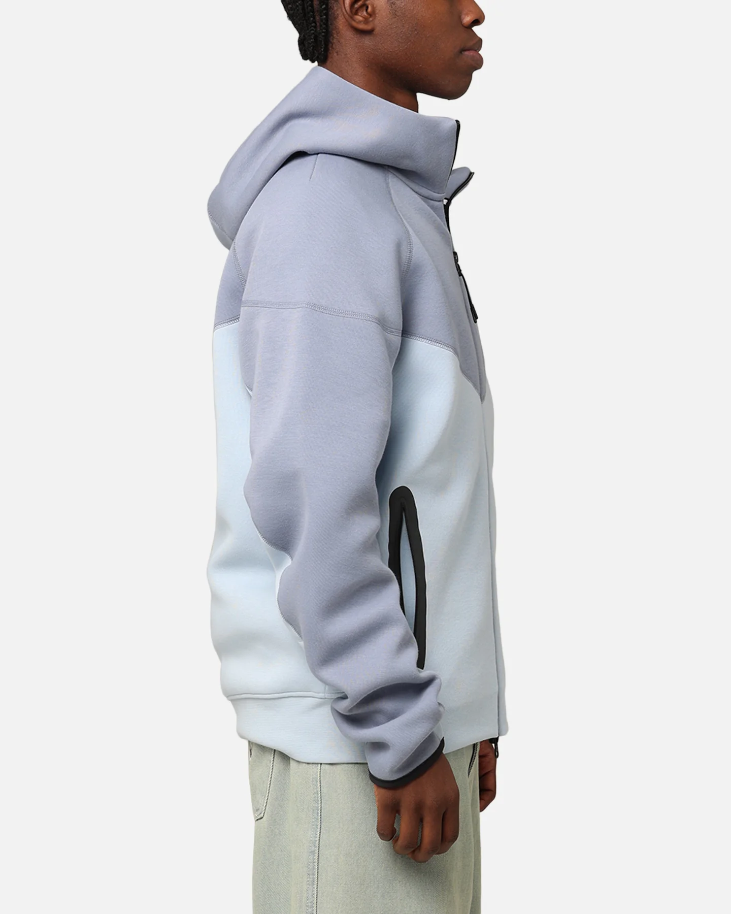 Nike Sportswear Tech Fleece Windrunner Full-Zip Hoodie Jacket Light Armoury Blue - Image 4