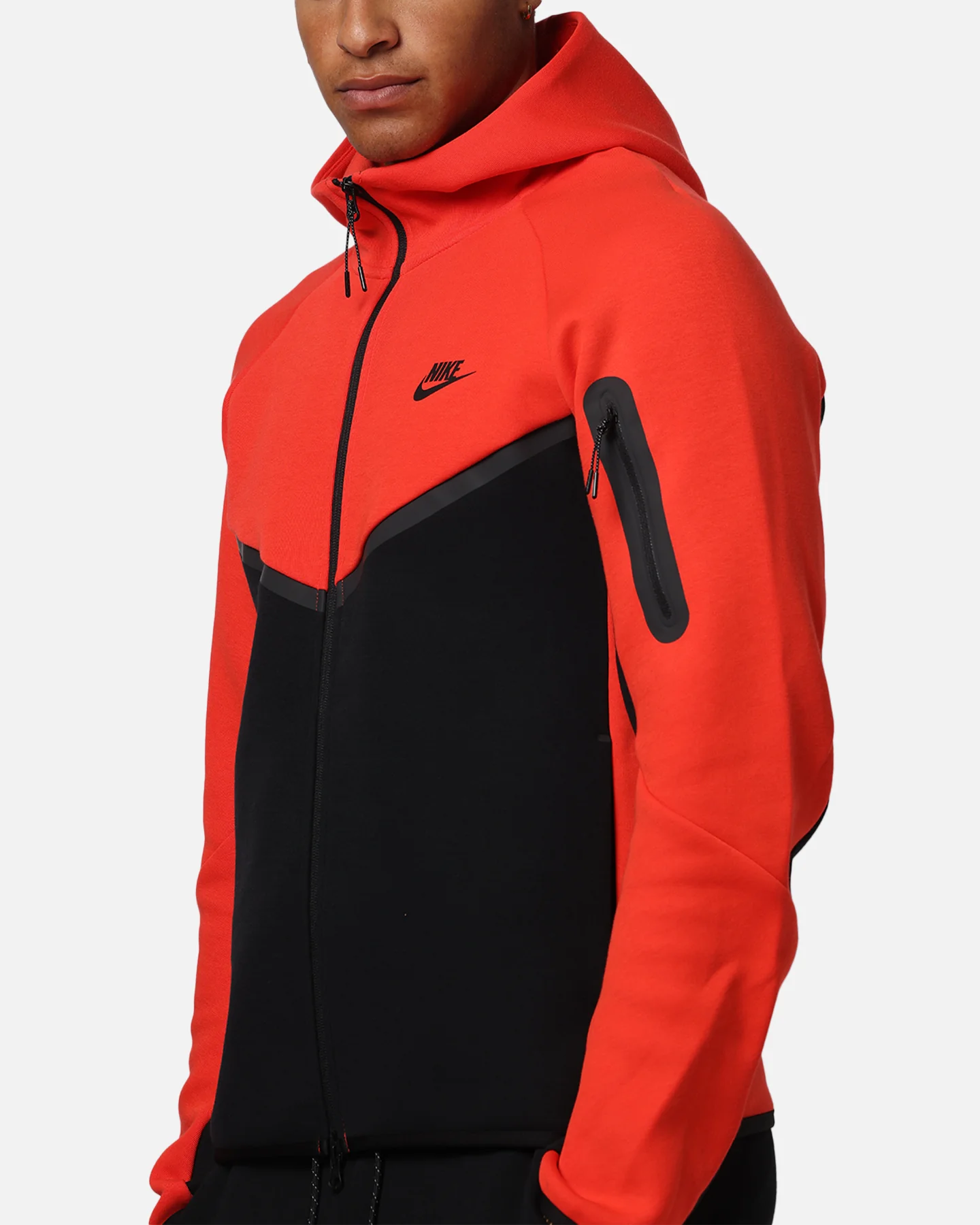 Nike Sportswear Tech Fleece Windrunner Full-Zip Hoodie Jacket Lt Crimson/Black - Image 6