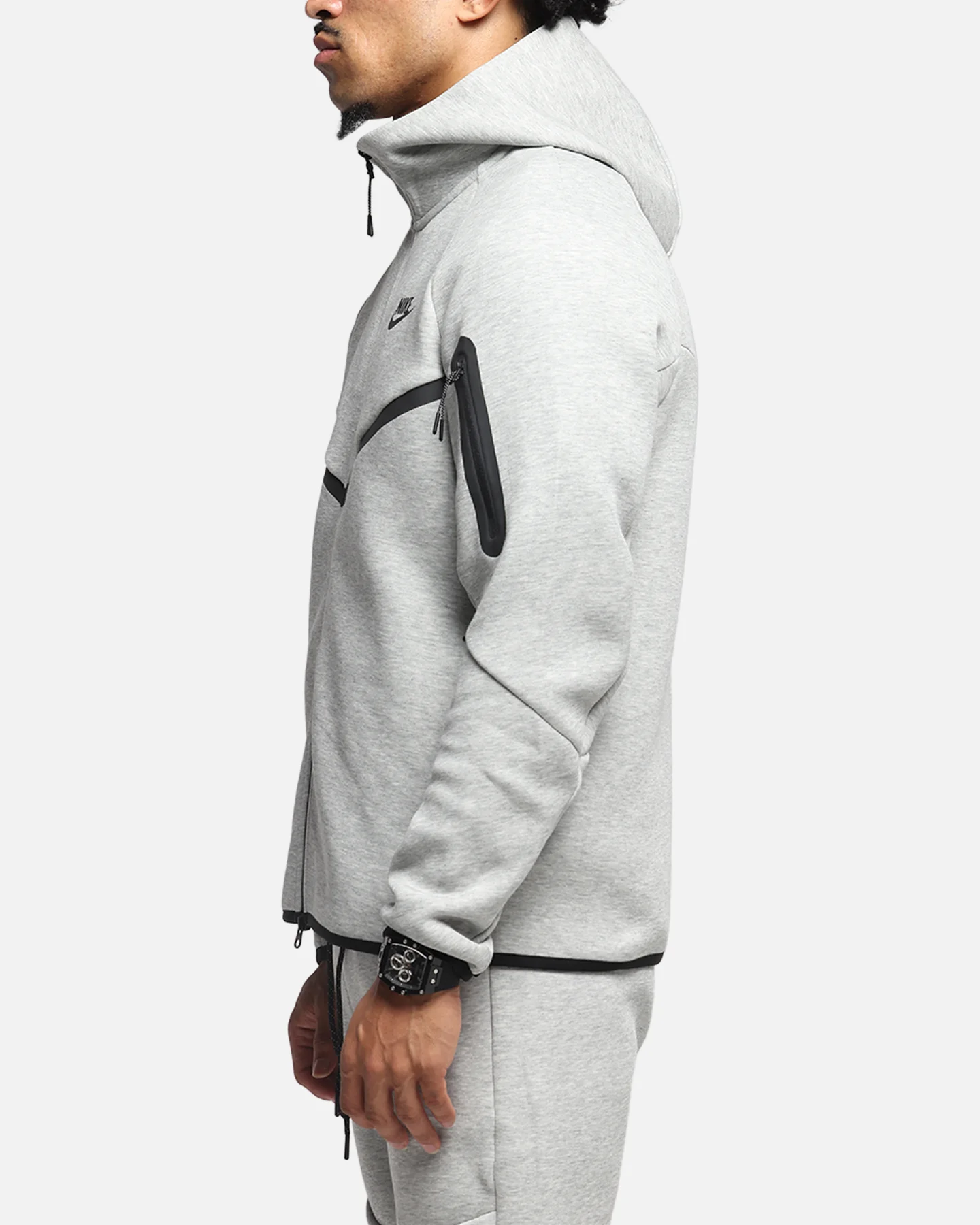 Nike Sportswear Tech Fleece Windrunner Jacket Dark Grey Heather - Image 5