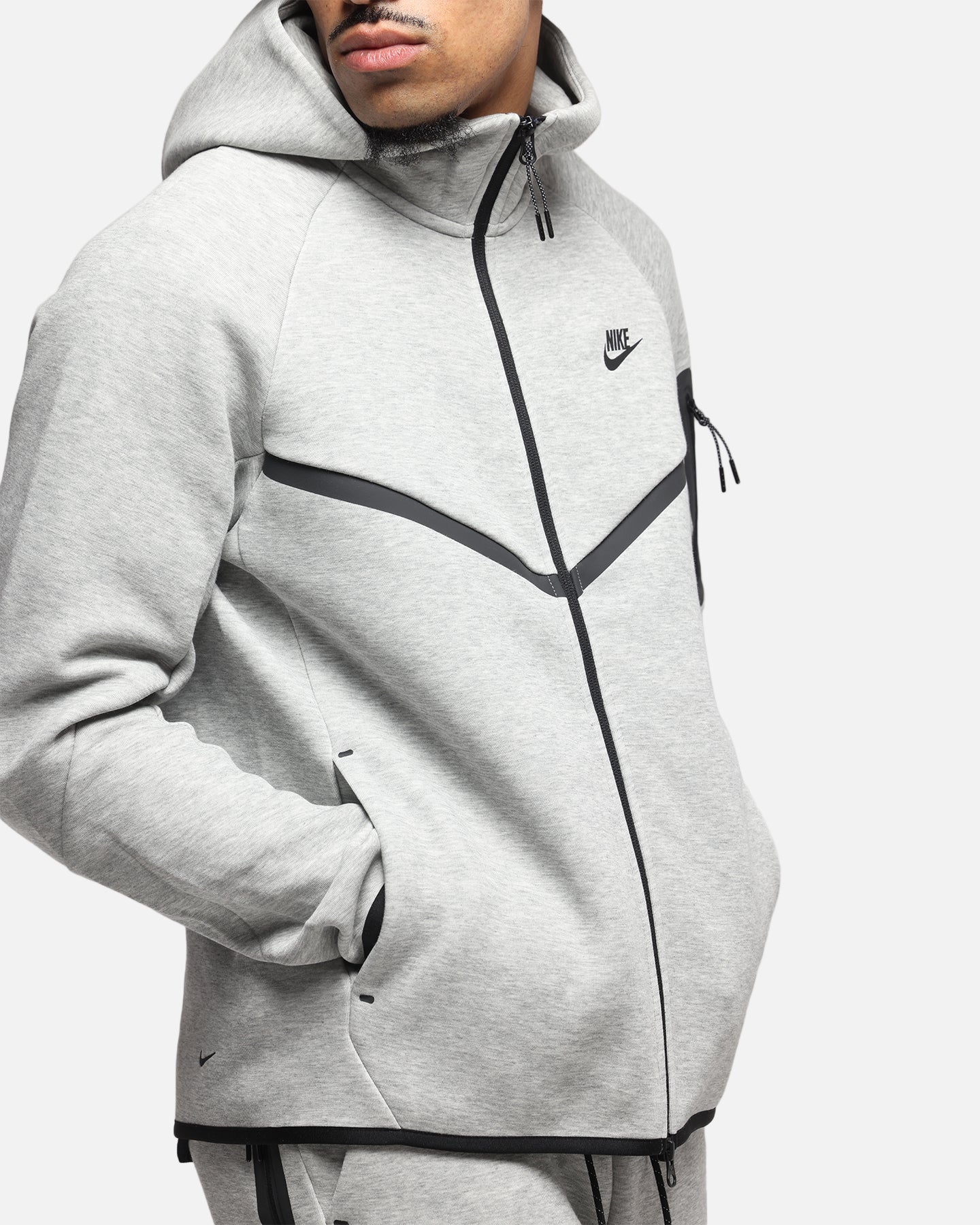 Nike Sportswear Tech Fleece Windrunner Jacket Dark Grey Heather - Image 6