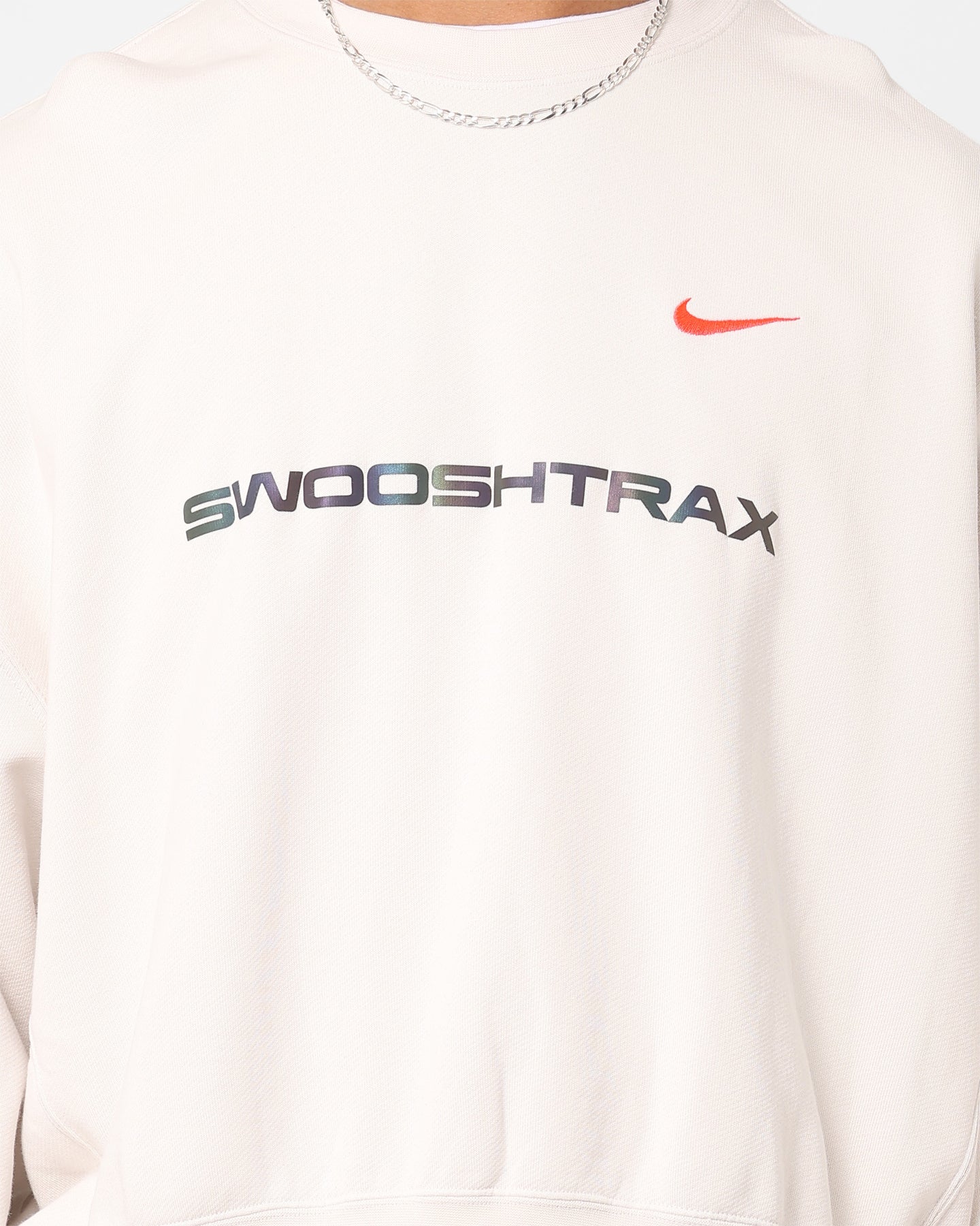 Nike Sportswear Trend Fleece Crewneck Phantom/Black/Bright Crimson - Image 5
