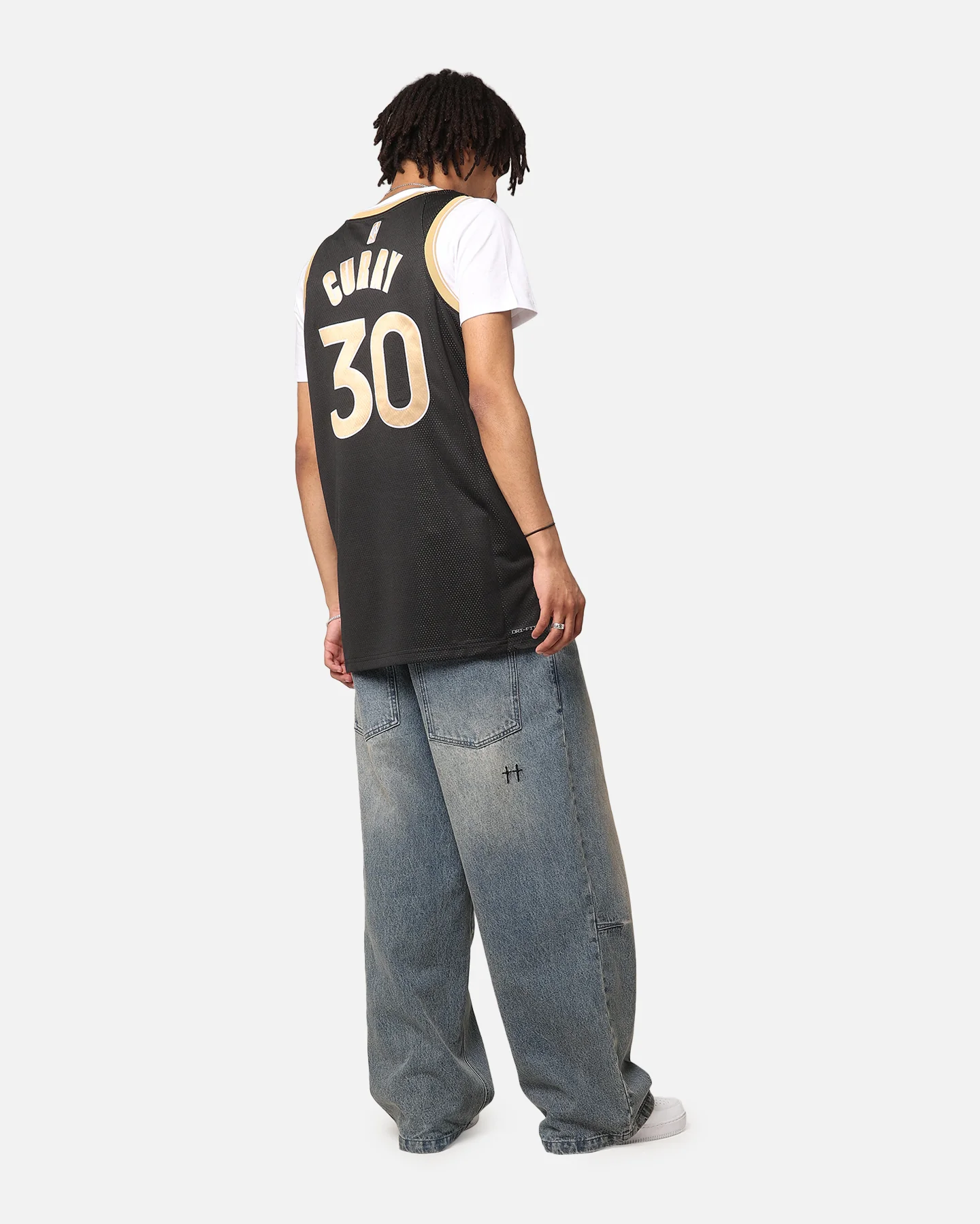 Nike Stephen Curry Golden State Warriors Dri-FIT 2024 Select Series Jersey Black/Gold - Image 4