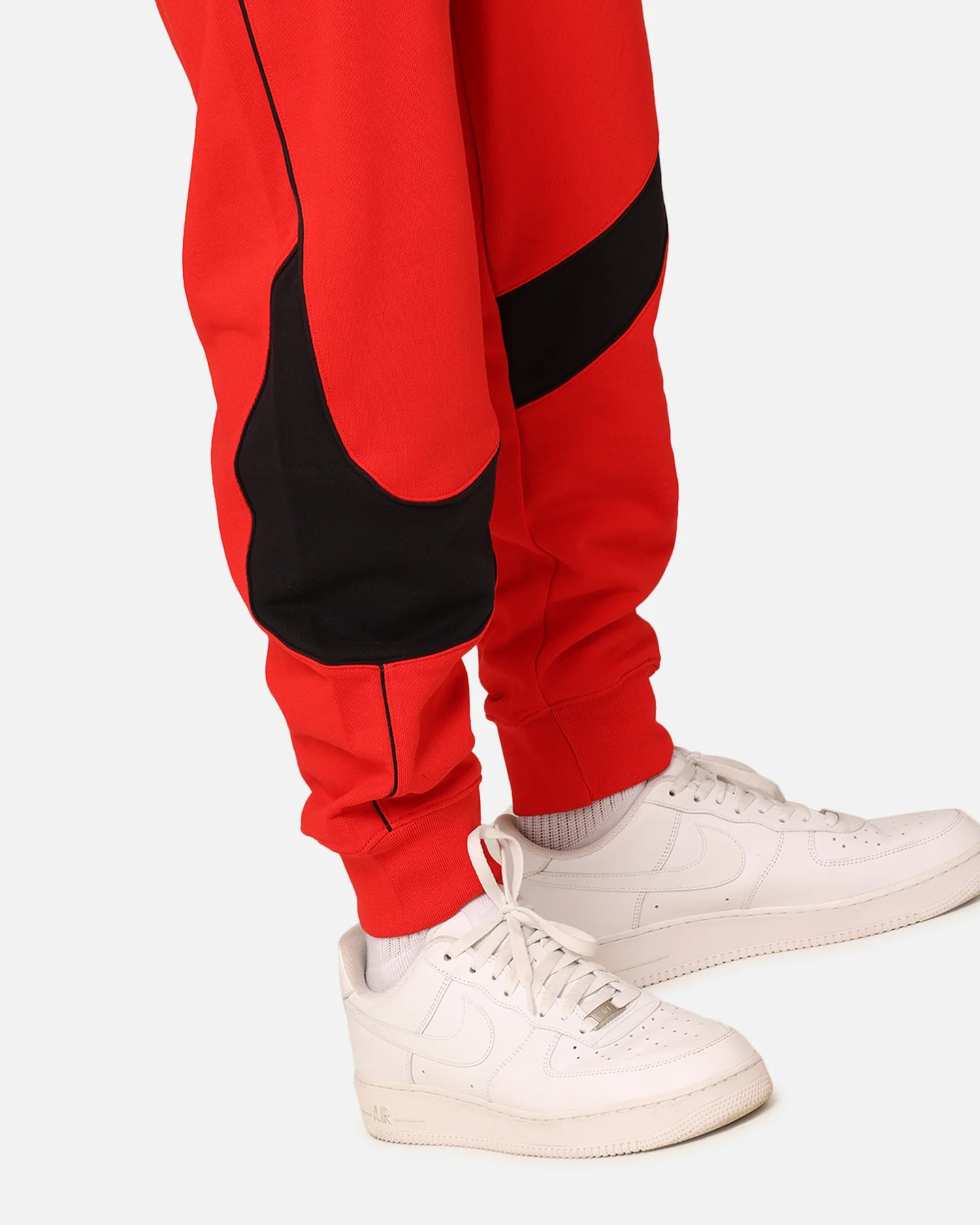 Nike Swoosh Fleece Track Pants University Red/Black - Image 3