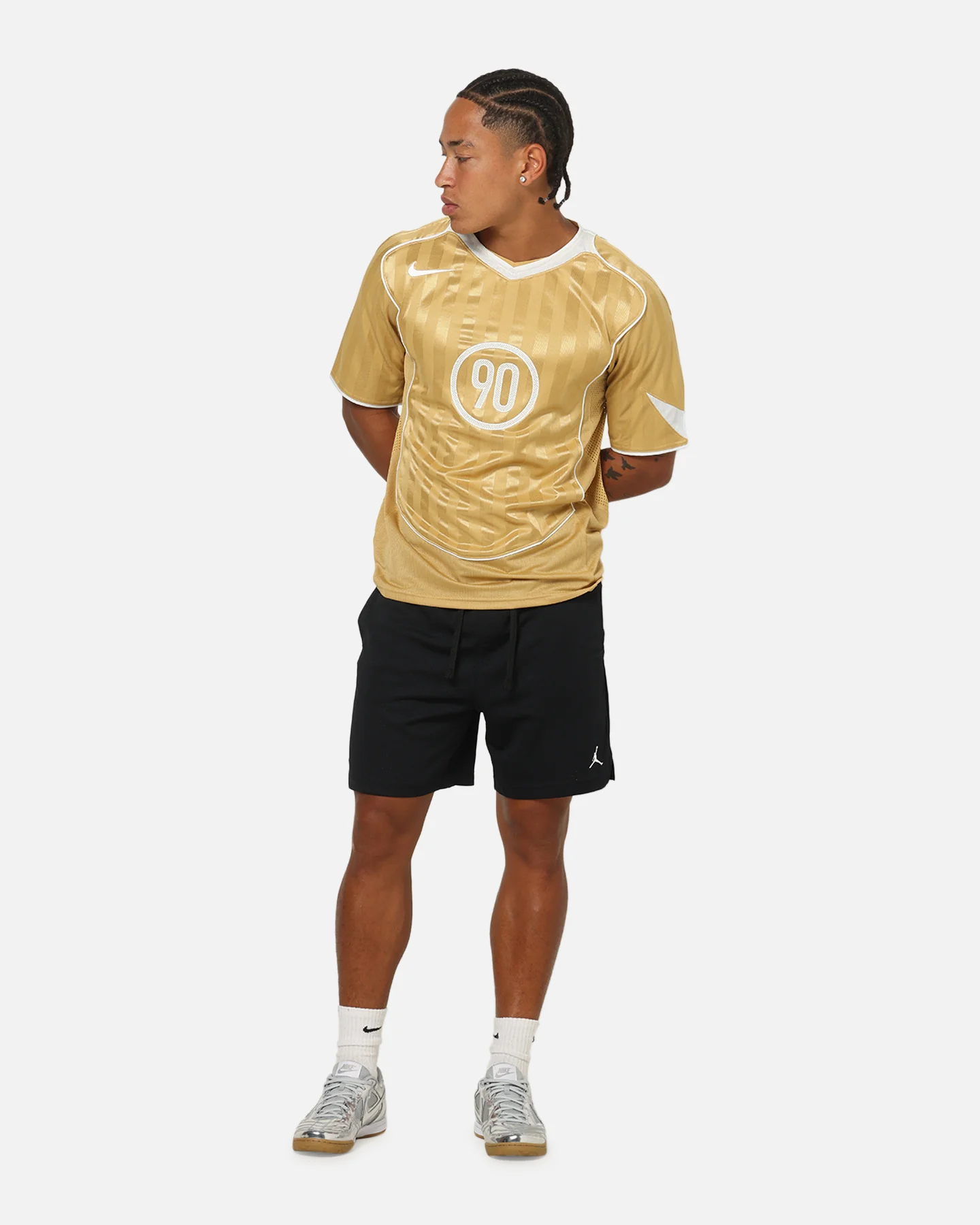 Nike Total 90 Soccer T-Shirt Club Gold/Summit White - Image 3