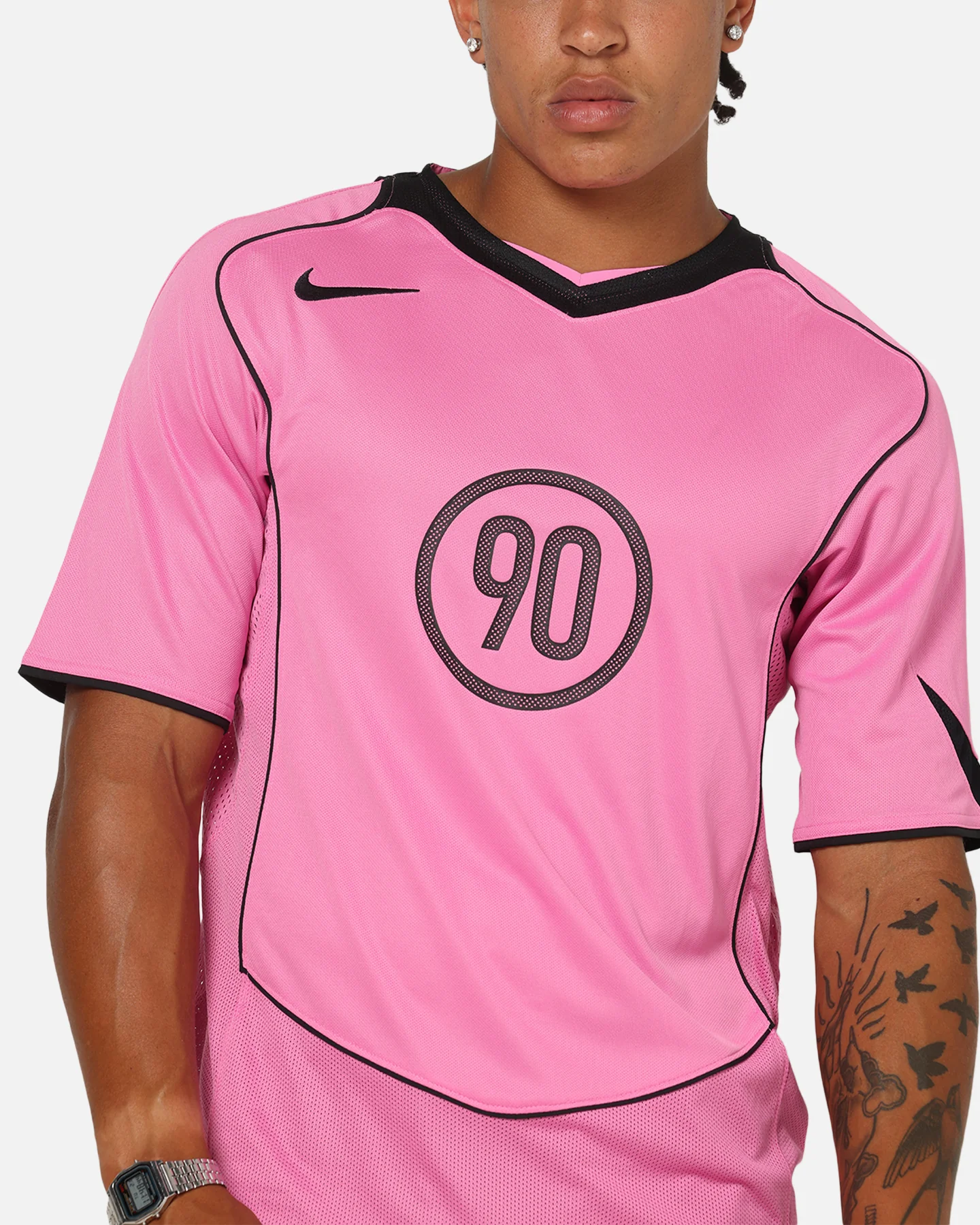 Nike Total 90 Soccer T-Shirt Playful Pink/Black - Image 6