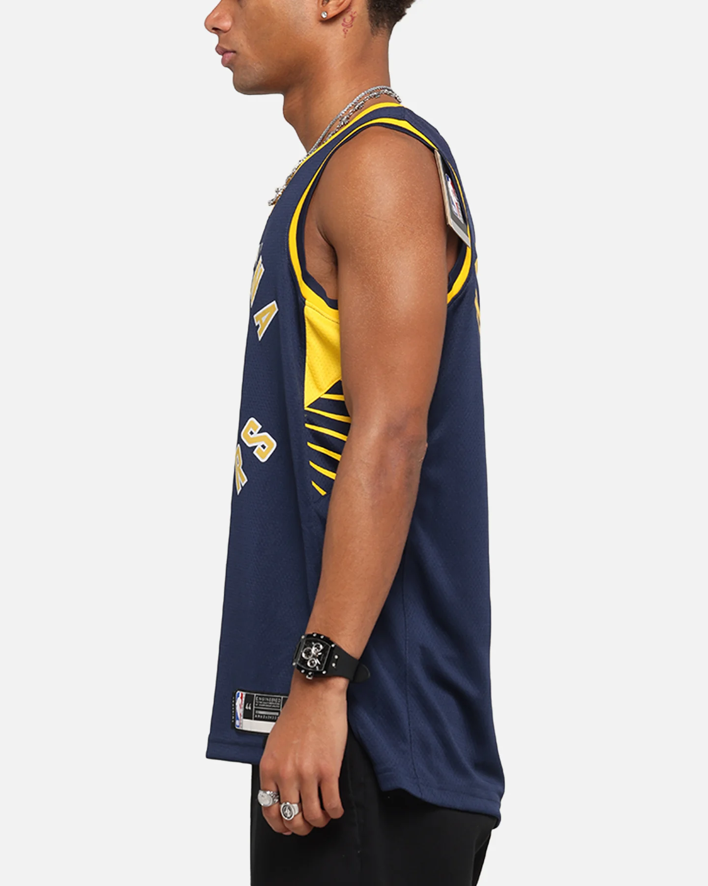 Nike Tyrese Haliburton Indiana Pacers #0 Icon Edition 2022/23 Nike Dri-Fit NBA Swingman Jersey College Navy - Image 6