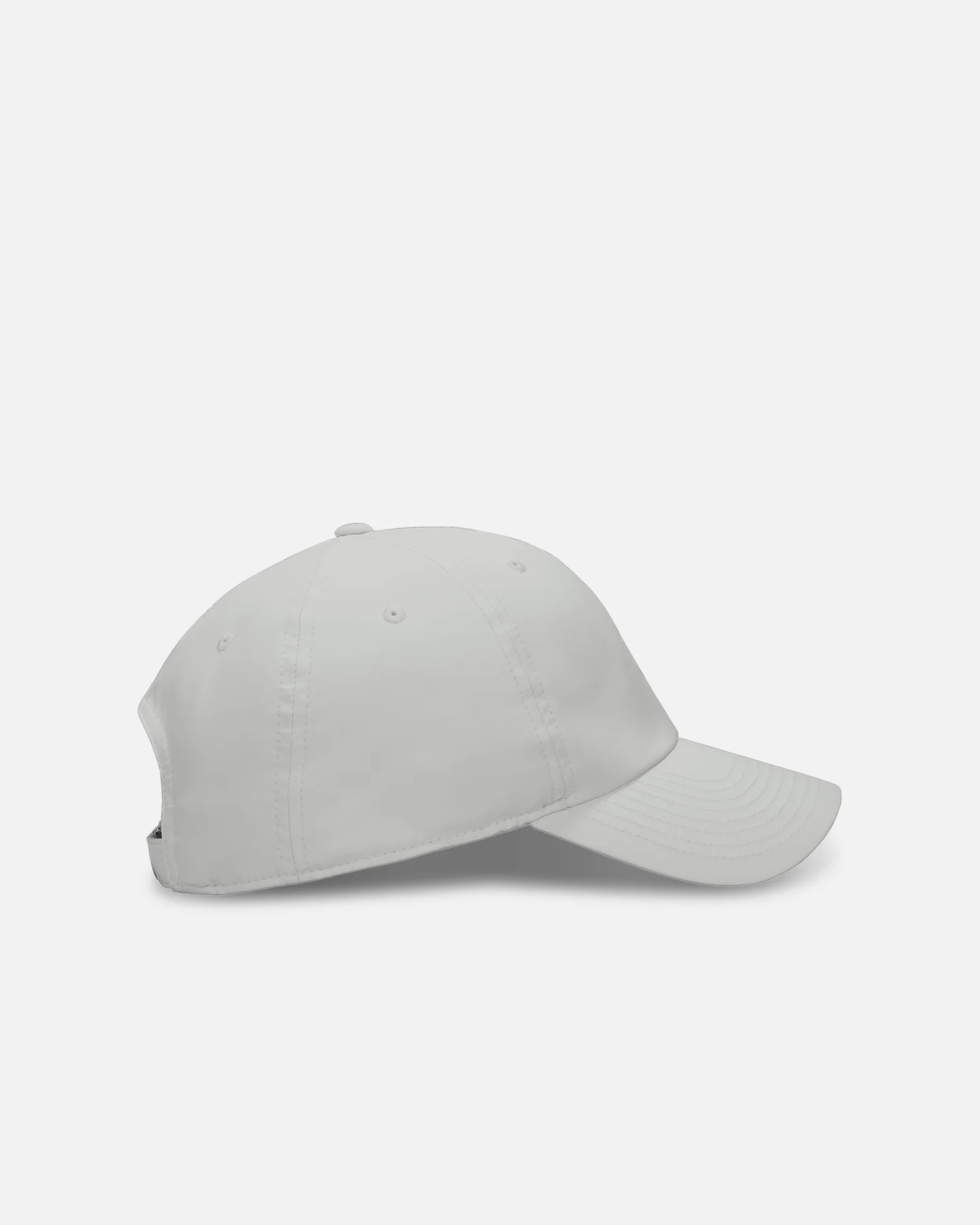 Nike Unstructured Dri-Fit Club Metal Swoosh Strapback Cap Light Bone/Metallic Silver - Image 3