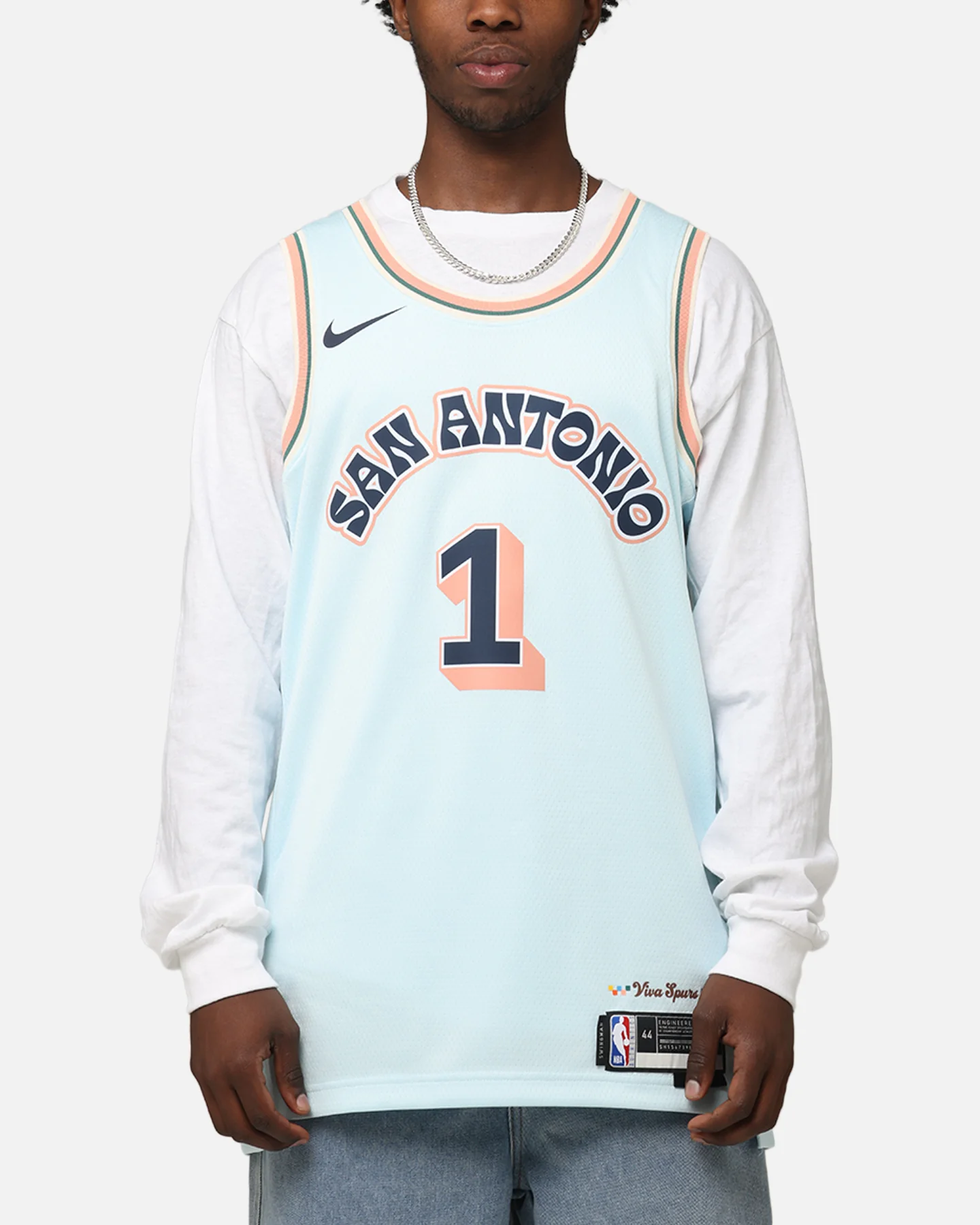 Nike Victor Wembanyama San Antonio Spurs #1 City Edition 2024/25 Nike Dri-Fit NBA Swingman Jersey Blue