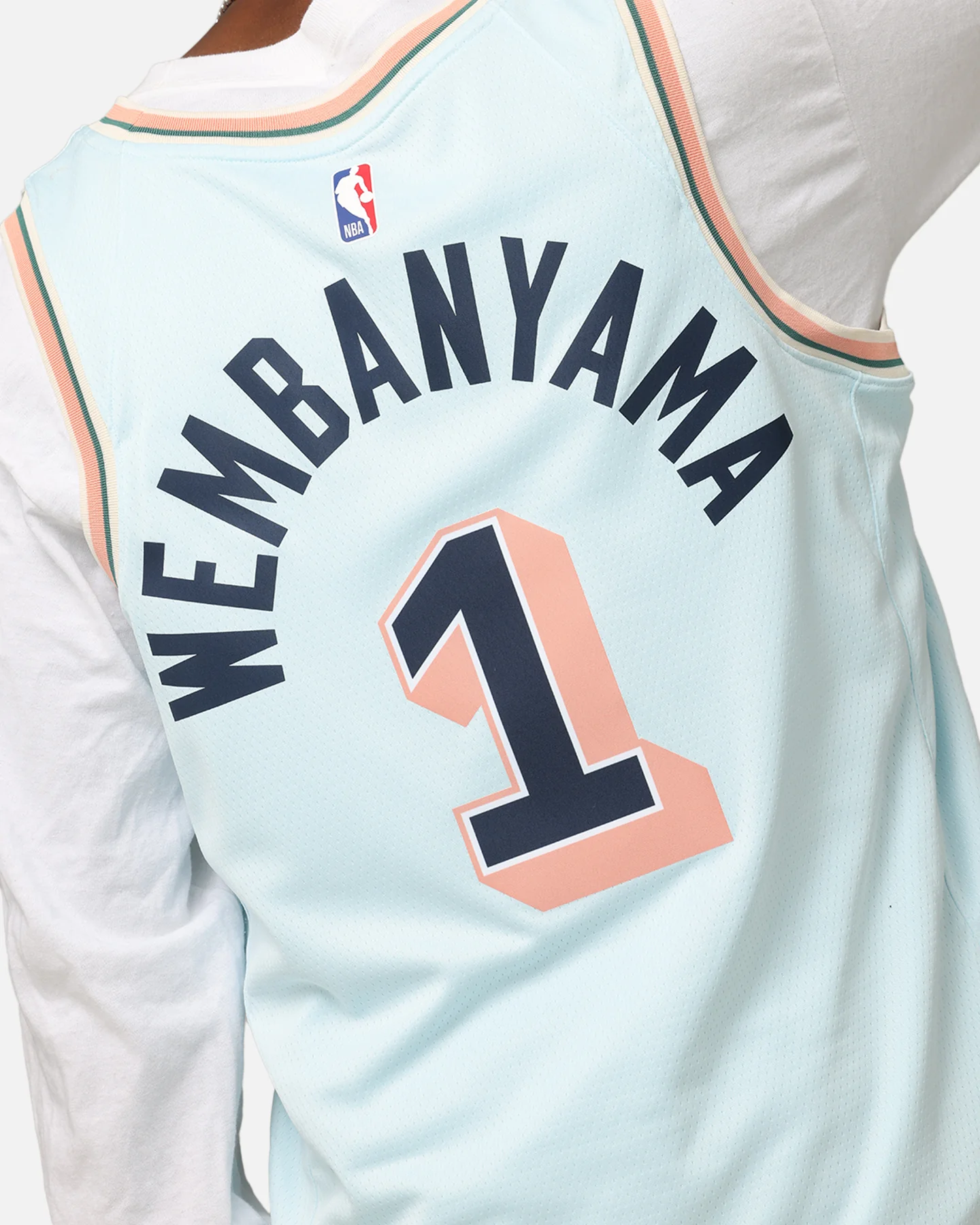 Nike Victor Wembanyama San Antonio Spurs #1 City Edition 2024/25 Nike Dri-Fit NBA Swingman Jersey Blue - Image 8