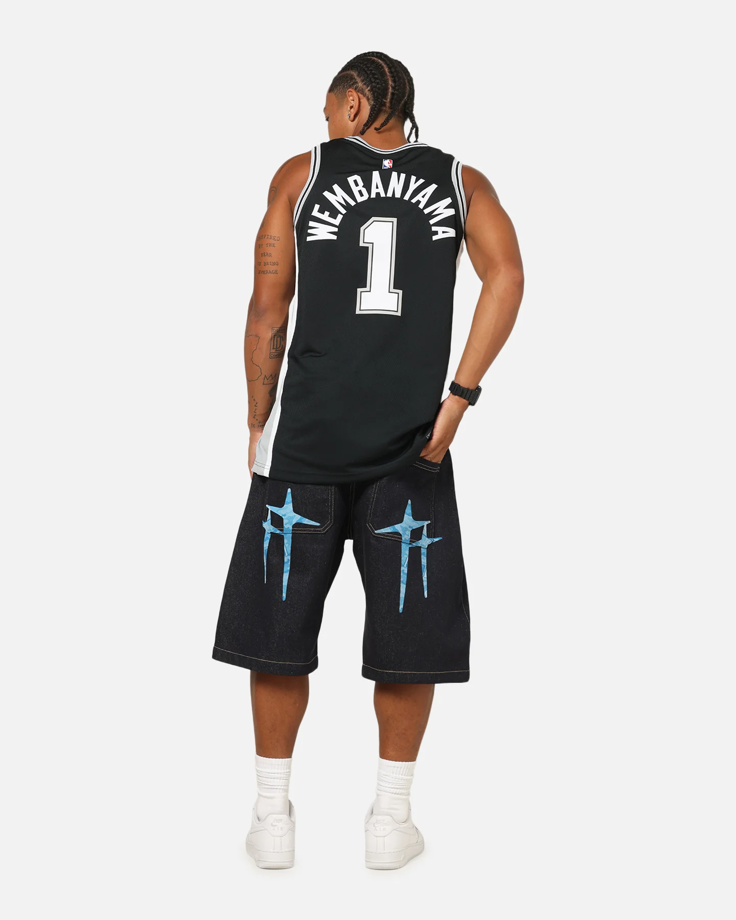 Nike Victor Wembanyama San Antonio Spurs #1 Icon Edition 2022/23 Nike Dri-Fit NBA Swingman Jersey Black - Image 4