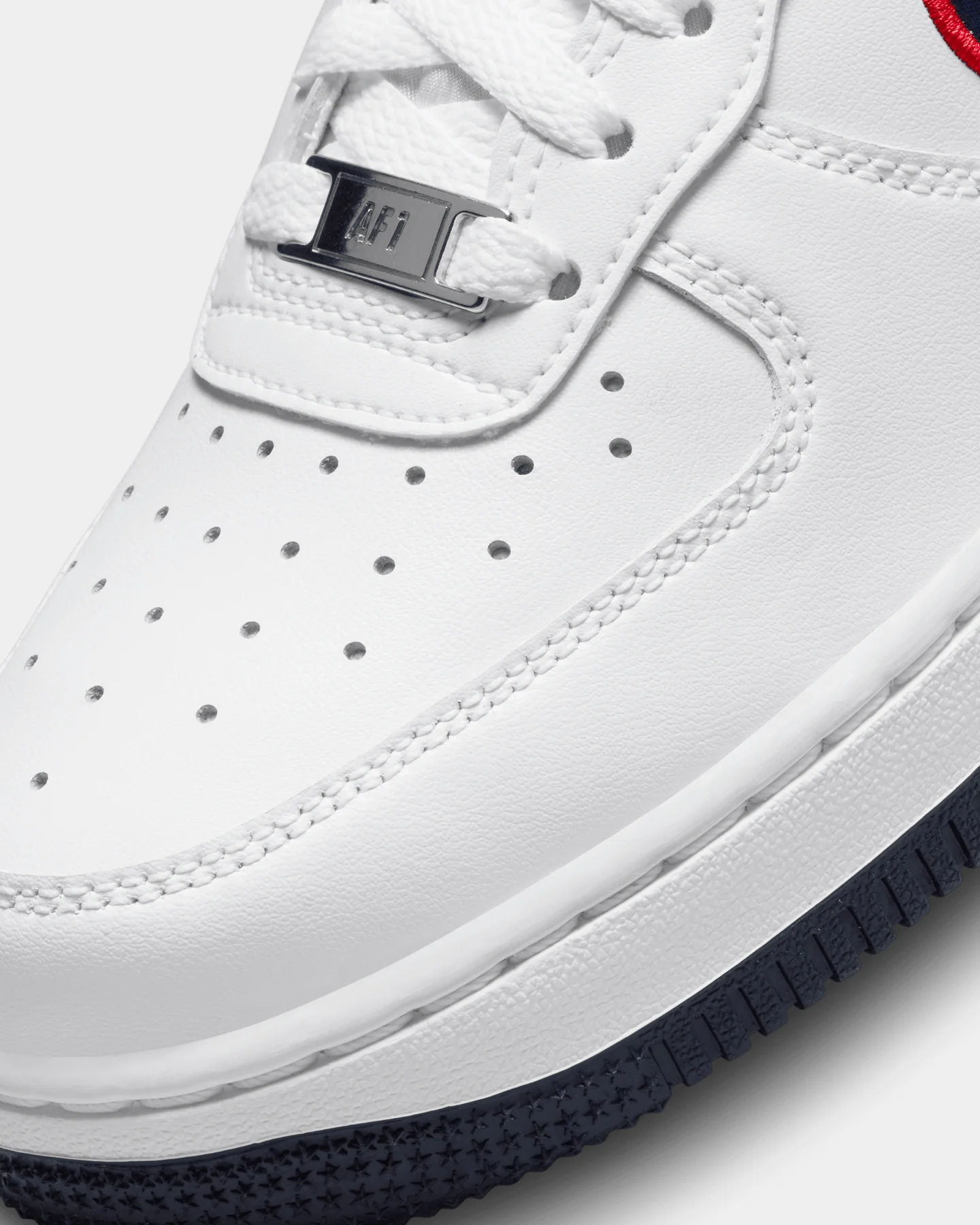 Nike Women's Air Force 1 '07 "Houston Comets Four-Peat" White/Obsidian/University Red - Image 6