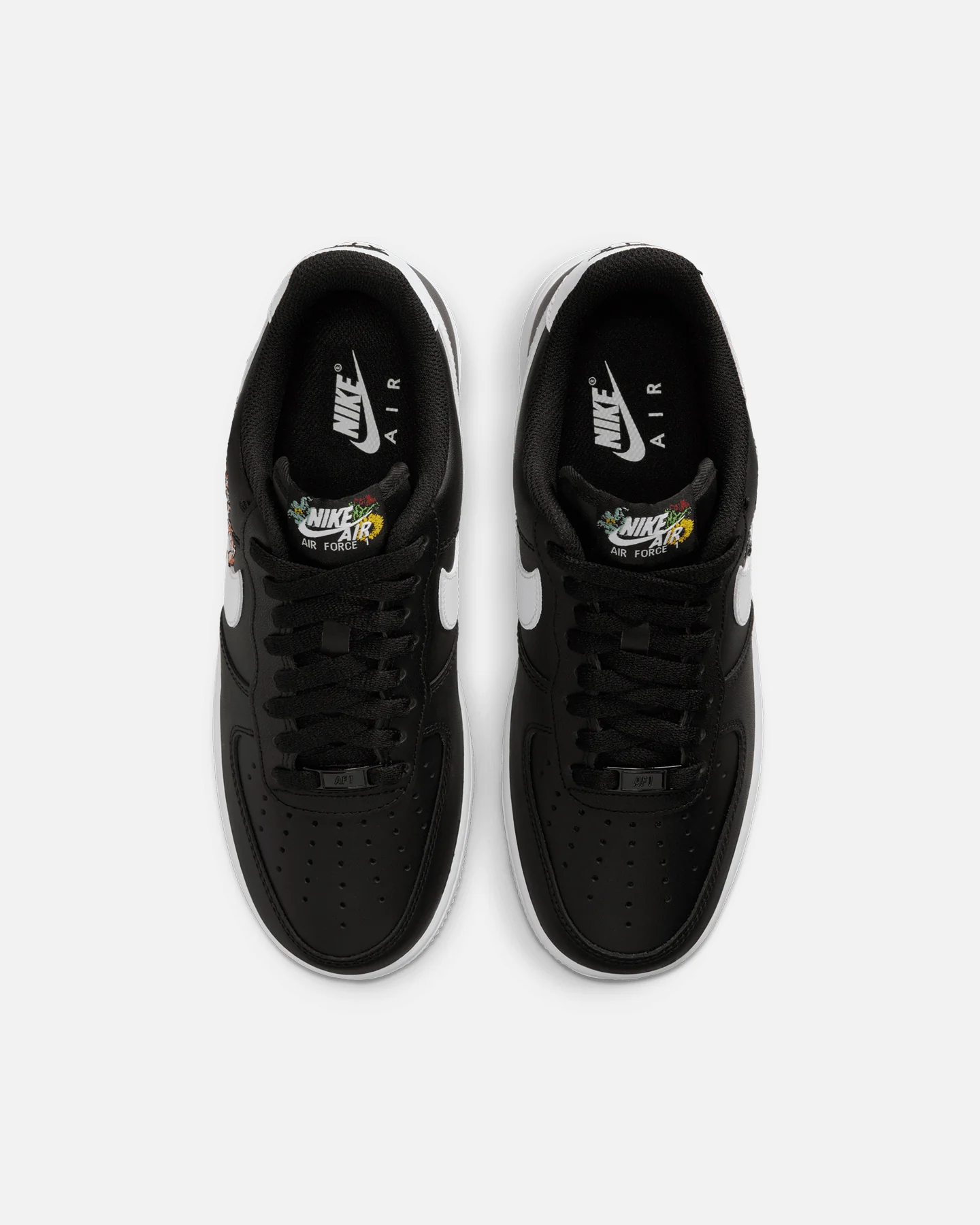 Nike Women's Air Force 1 '07 Premium "Flowers" Black/White - Image 7