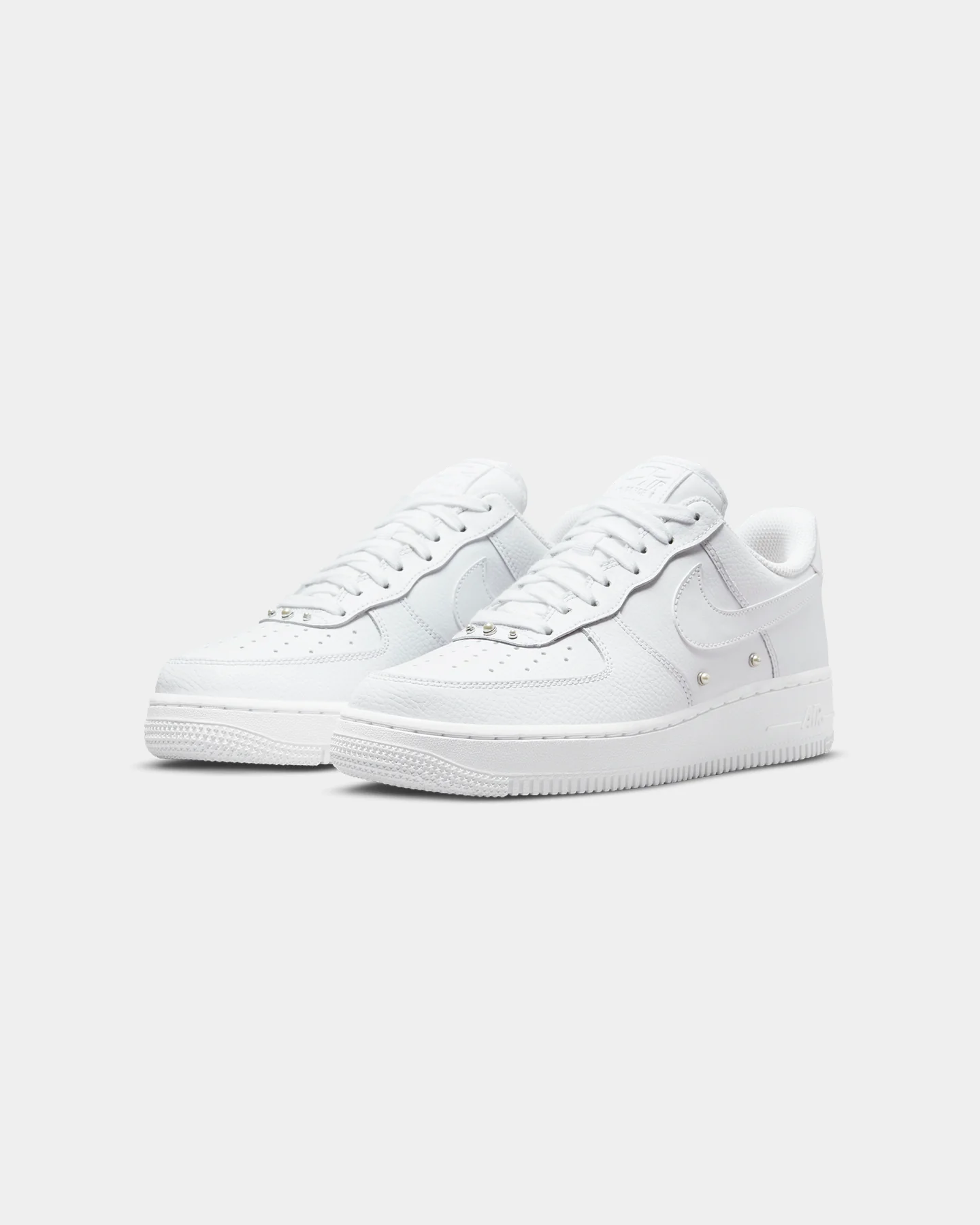 Nike Women's Air Force 1 '07 SE White/White/Metallic Silver/Black - Image 2