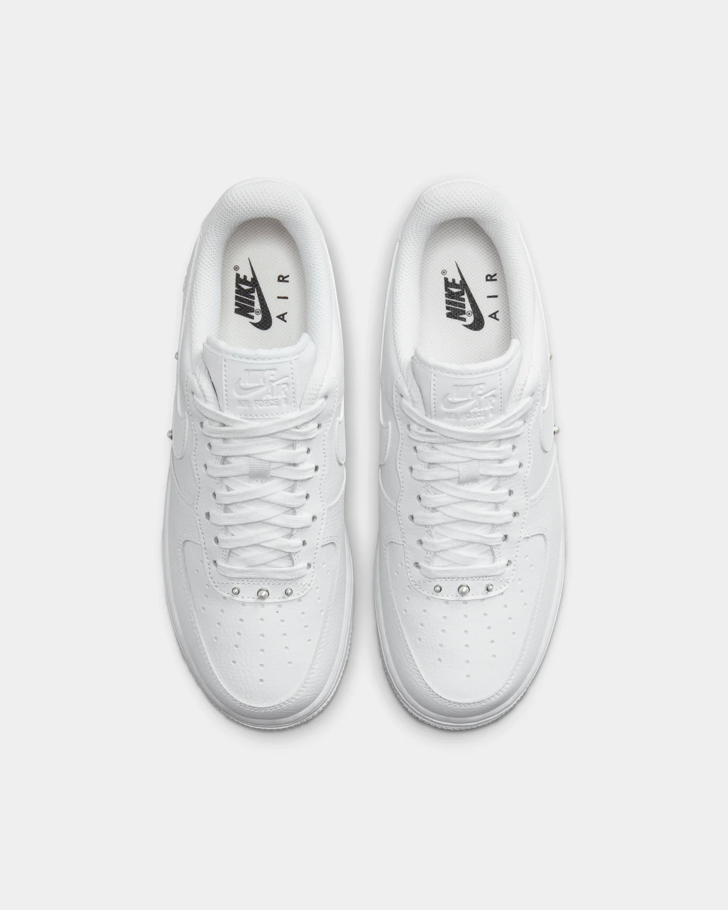 Nike Women's Air Force 1 '07 SE White/White/Metallic Silver/Black - Image 7