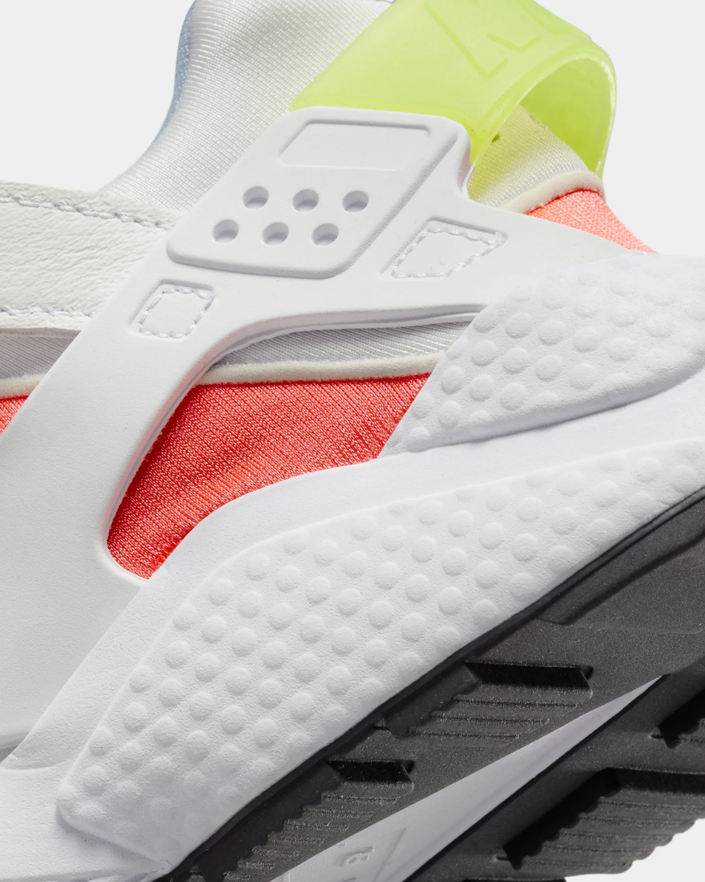 Nike Women's Air Huarache White/Volt/Bright Crimson/Black - Image 8