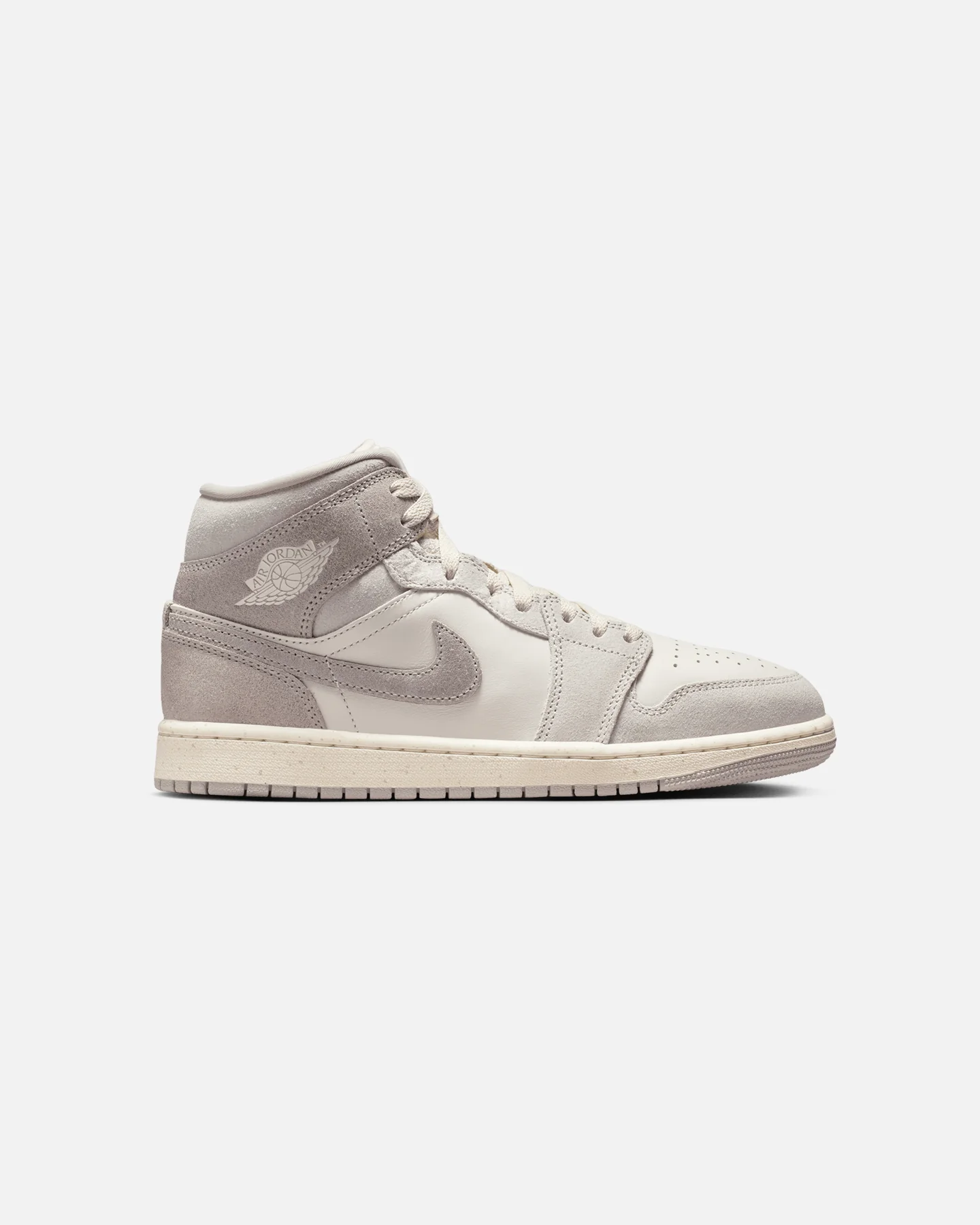 Nike Women's Air Jordan 1 Mid SE Light Iron Ore/Pale Ivory/Oatmeal/Enigma Stone - Image 4