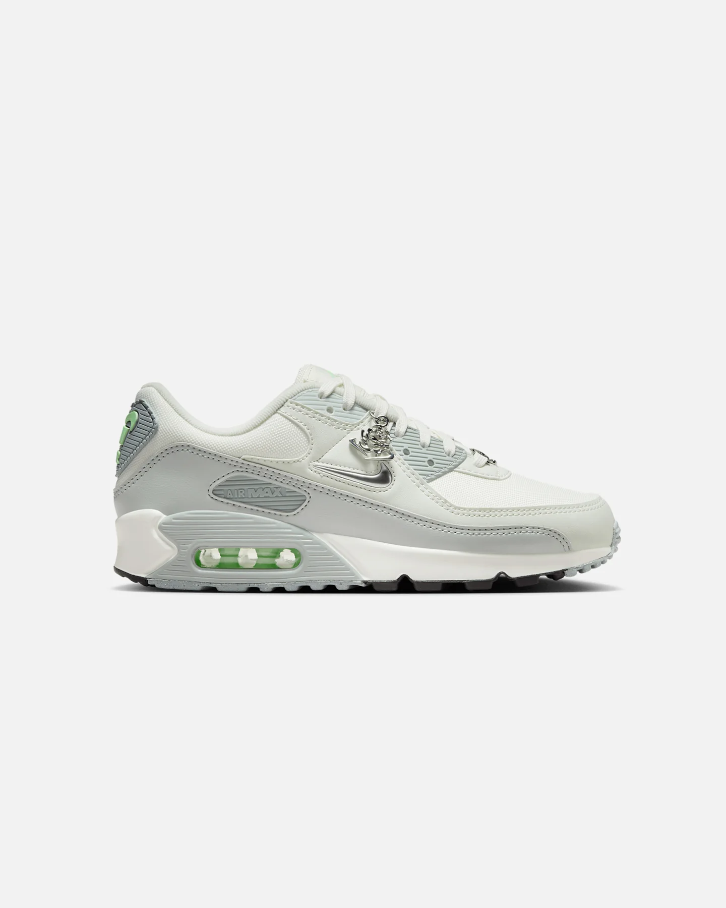 Nike Women's Air Max 90 SE Next Nature "Molten Metal" Sail/Metallic Silver - Image 3