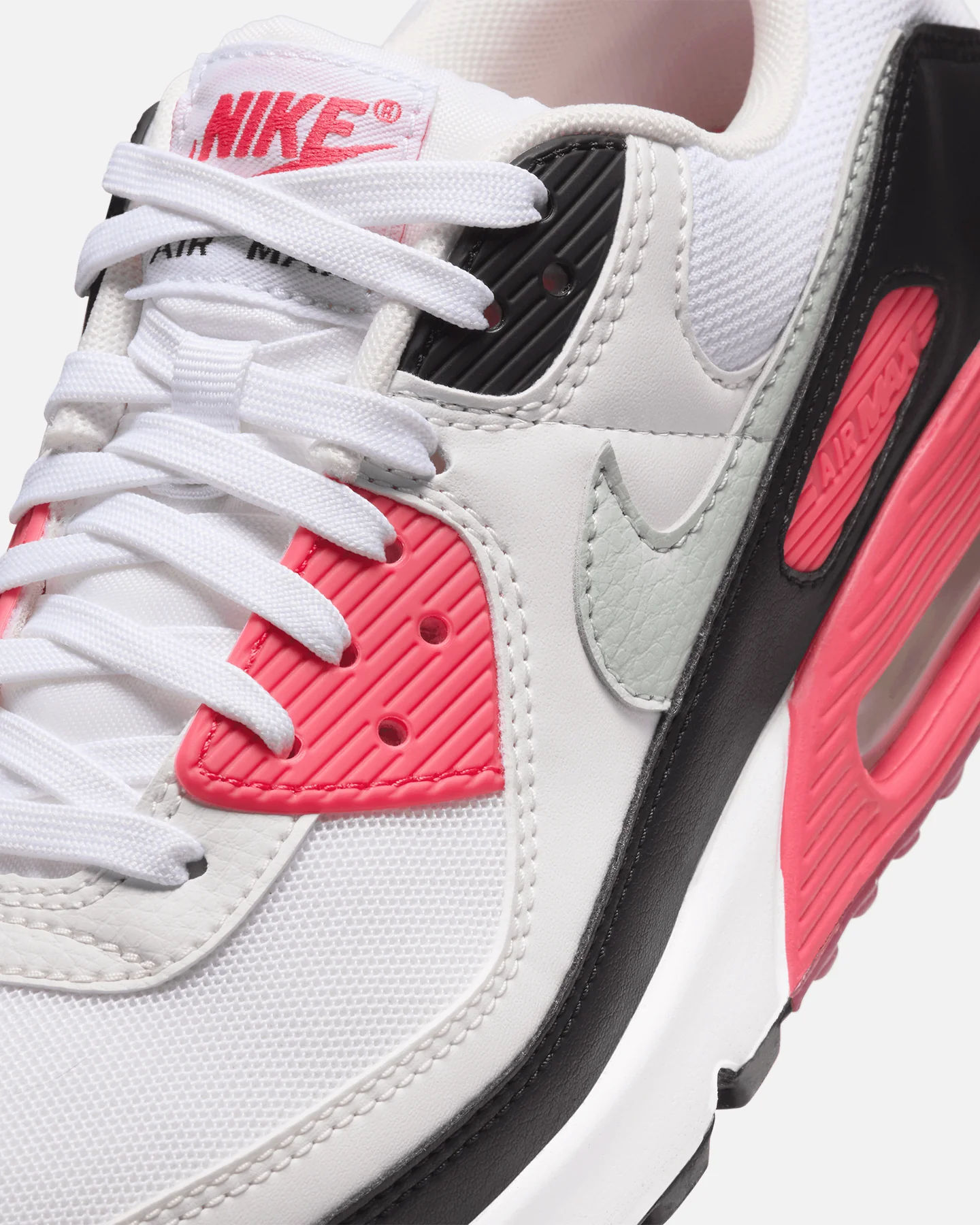 Nike Women's Air Max 90 White/Light Silver - Image 6