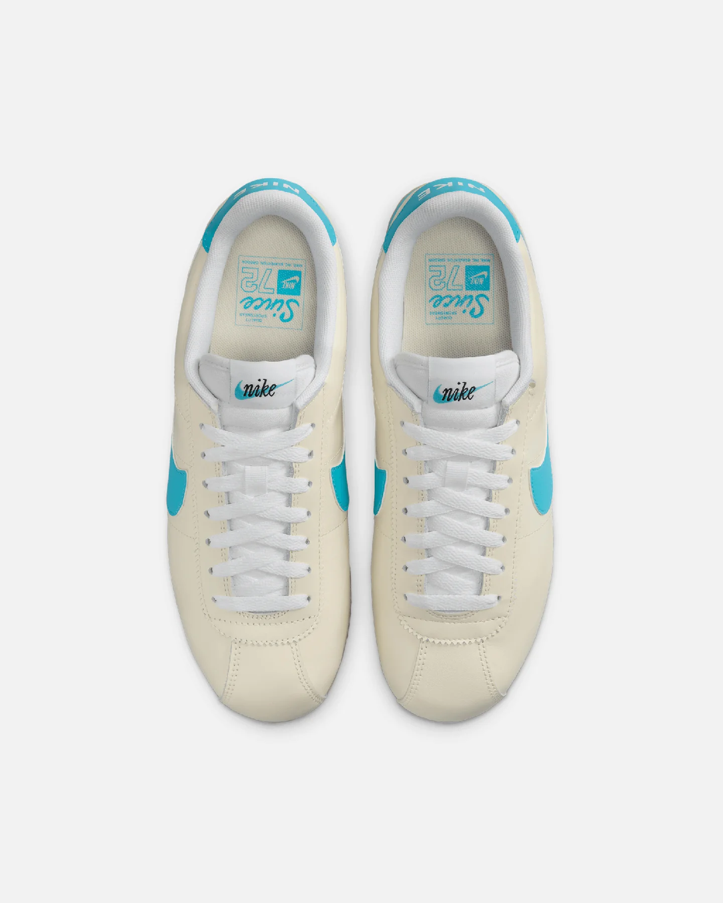 Nike Women's Cortez Coconut Milk/Teal - Image 7